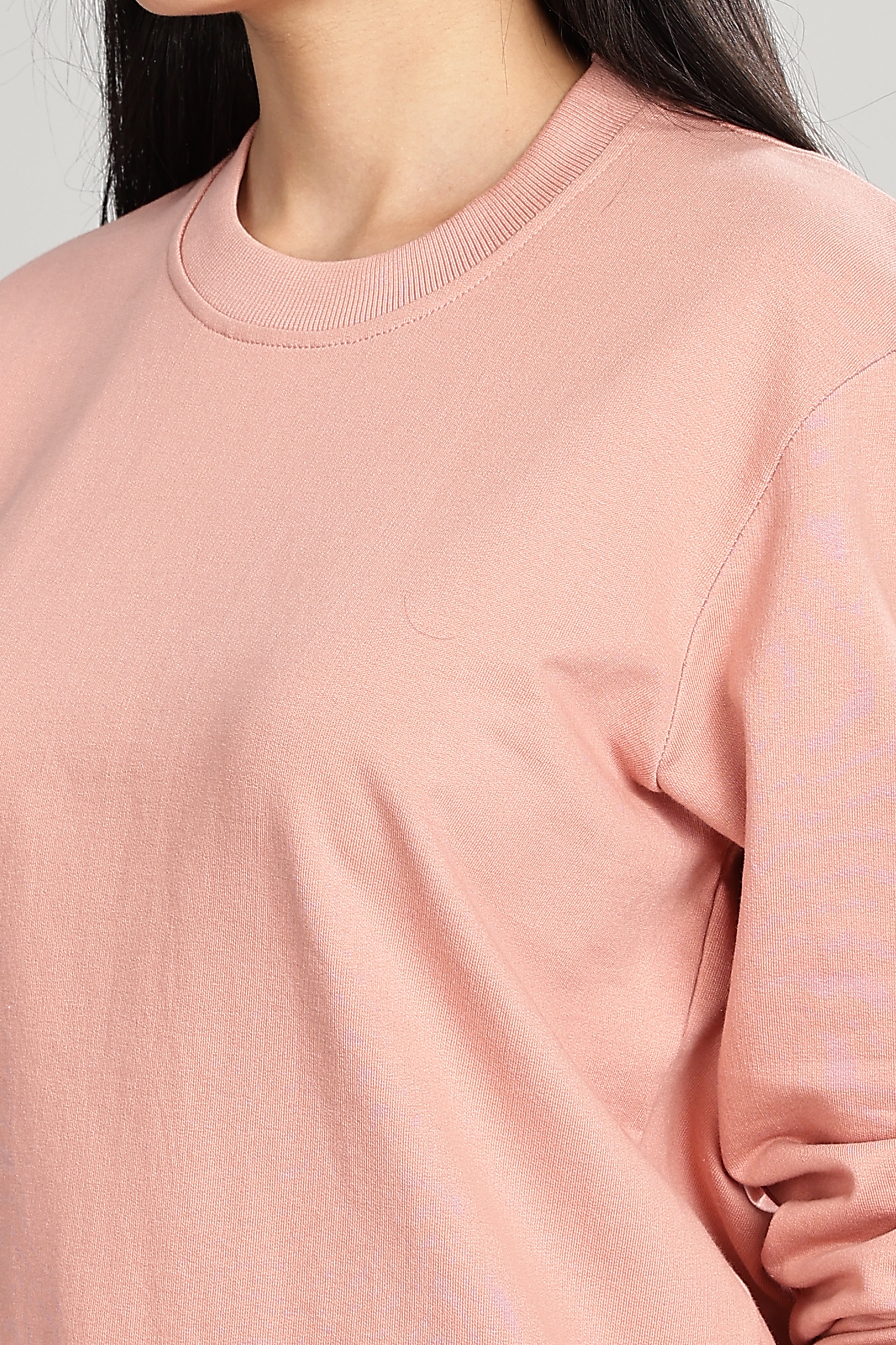 Peach Pure Cotton Women’s Sweatshirt