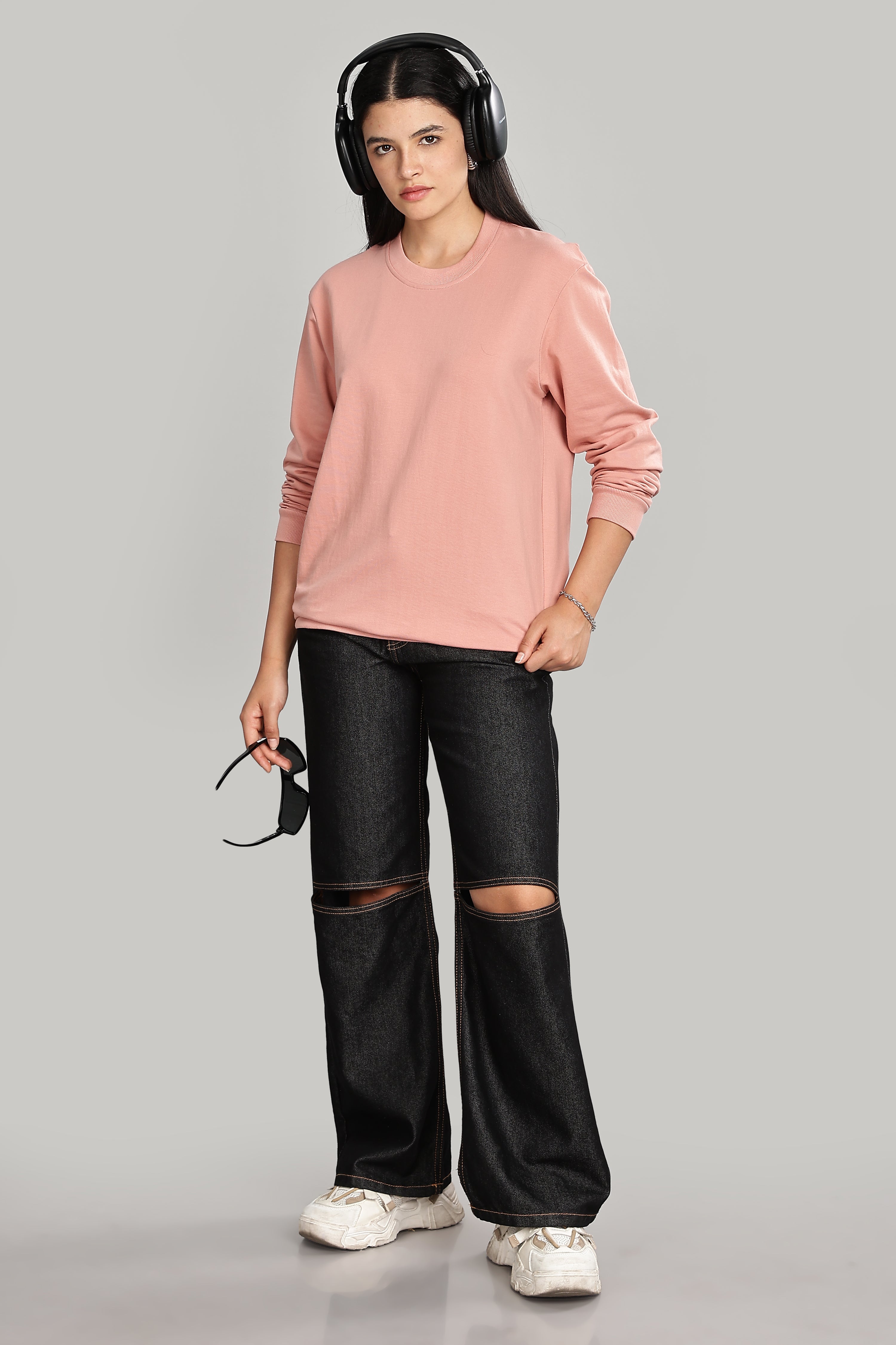 Peach Pure Cotton Women’s Sweatshirt
