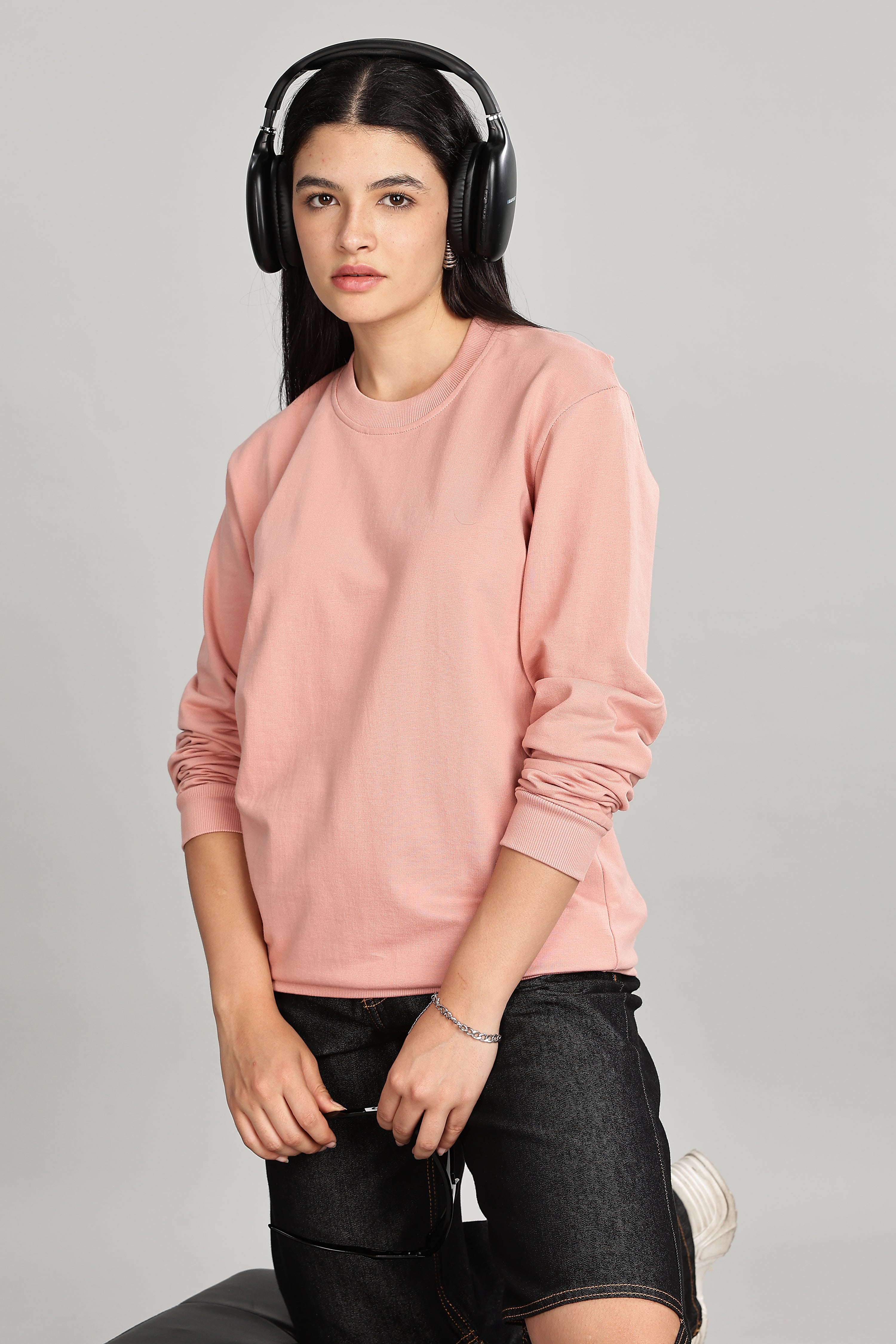 Peach Pure Cotton Women’s Sweatshirt
