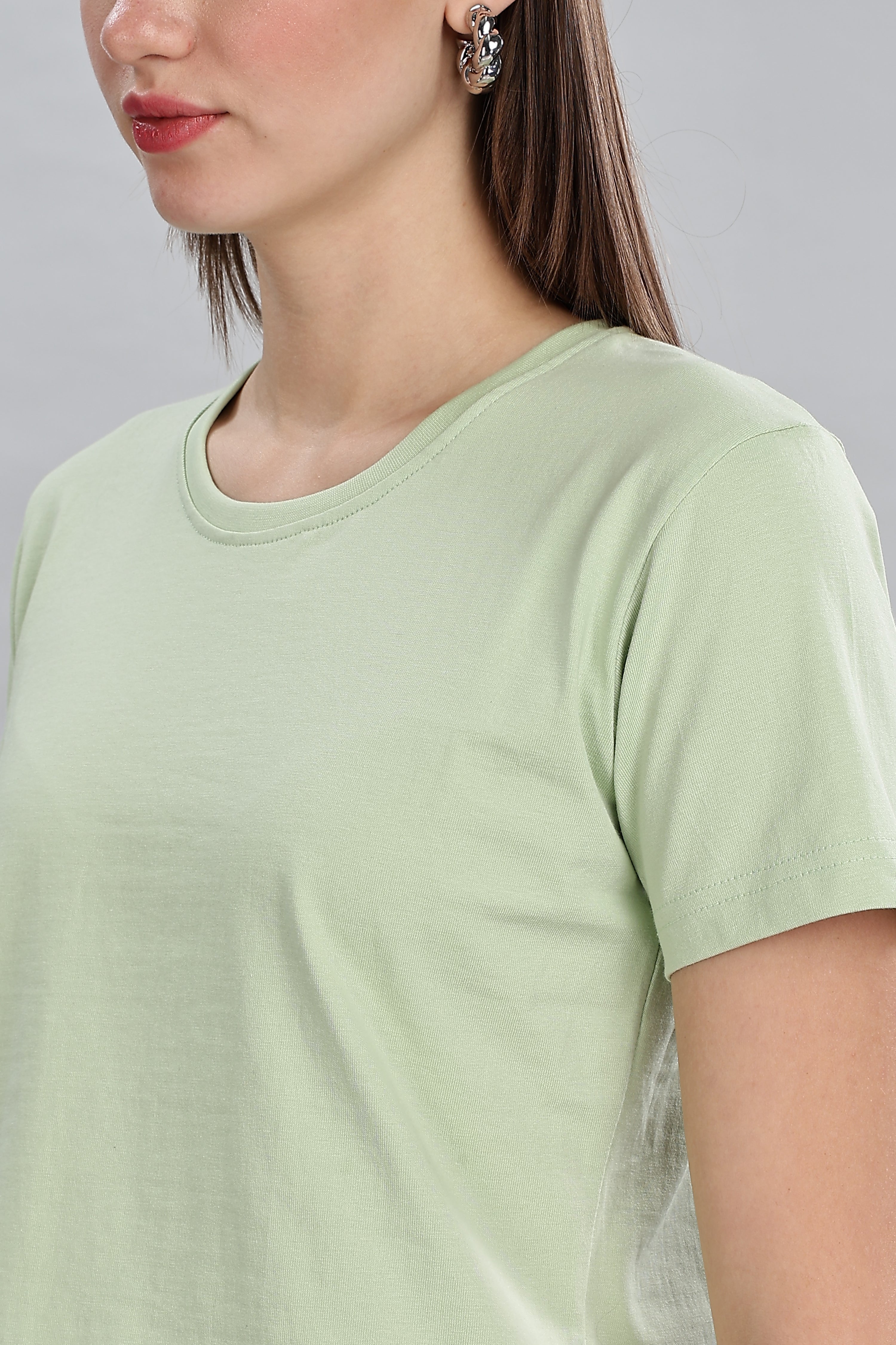 Seafoam Green Pure Cotton Crop Top