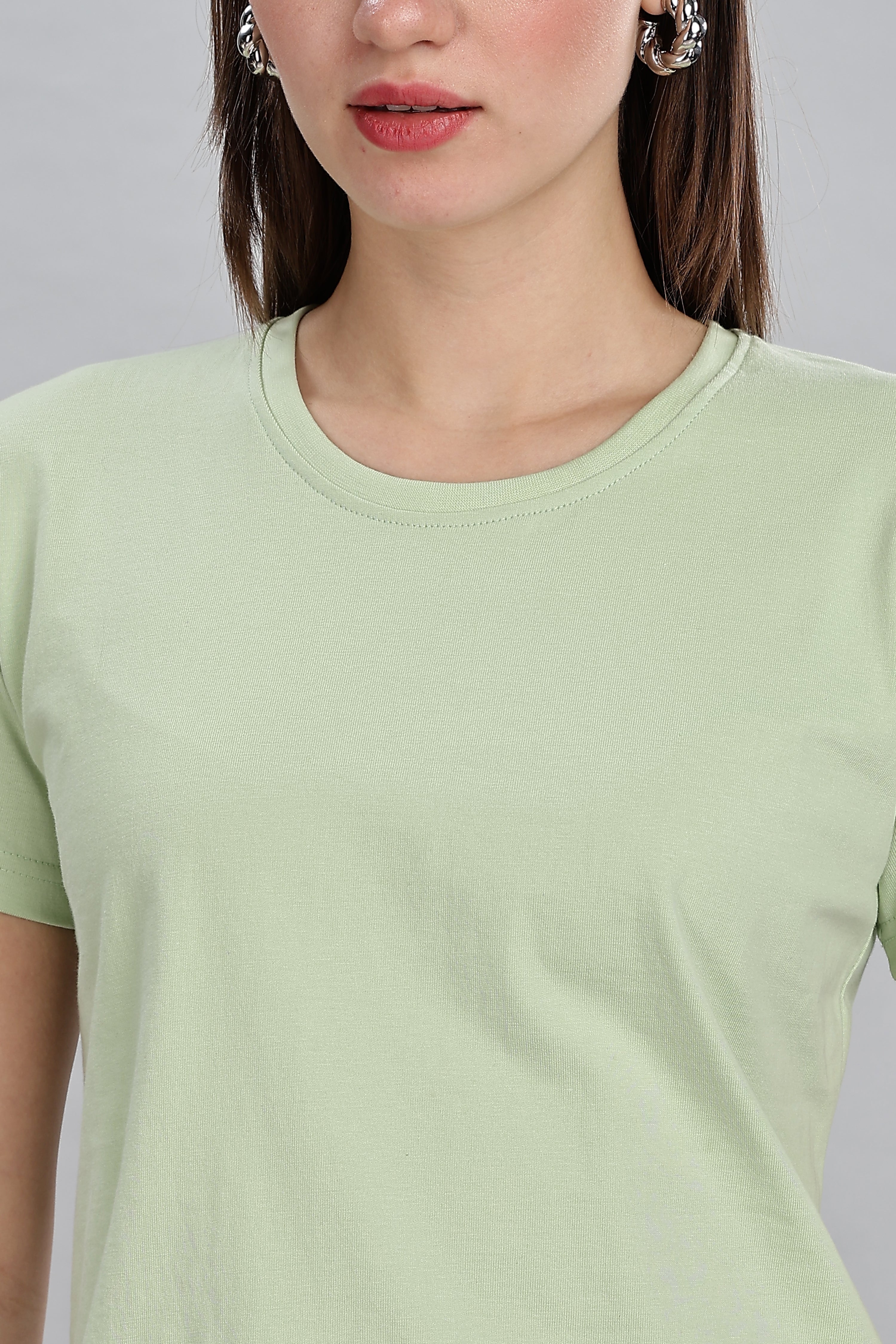 Seafoam Green Pure Cotton Crop Top