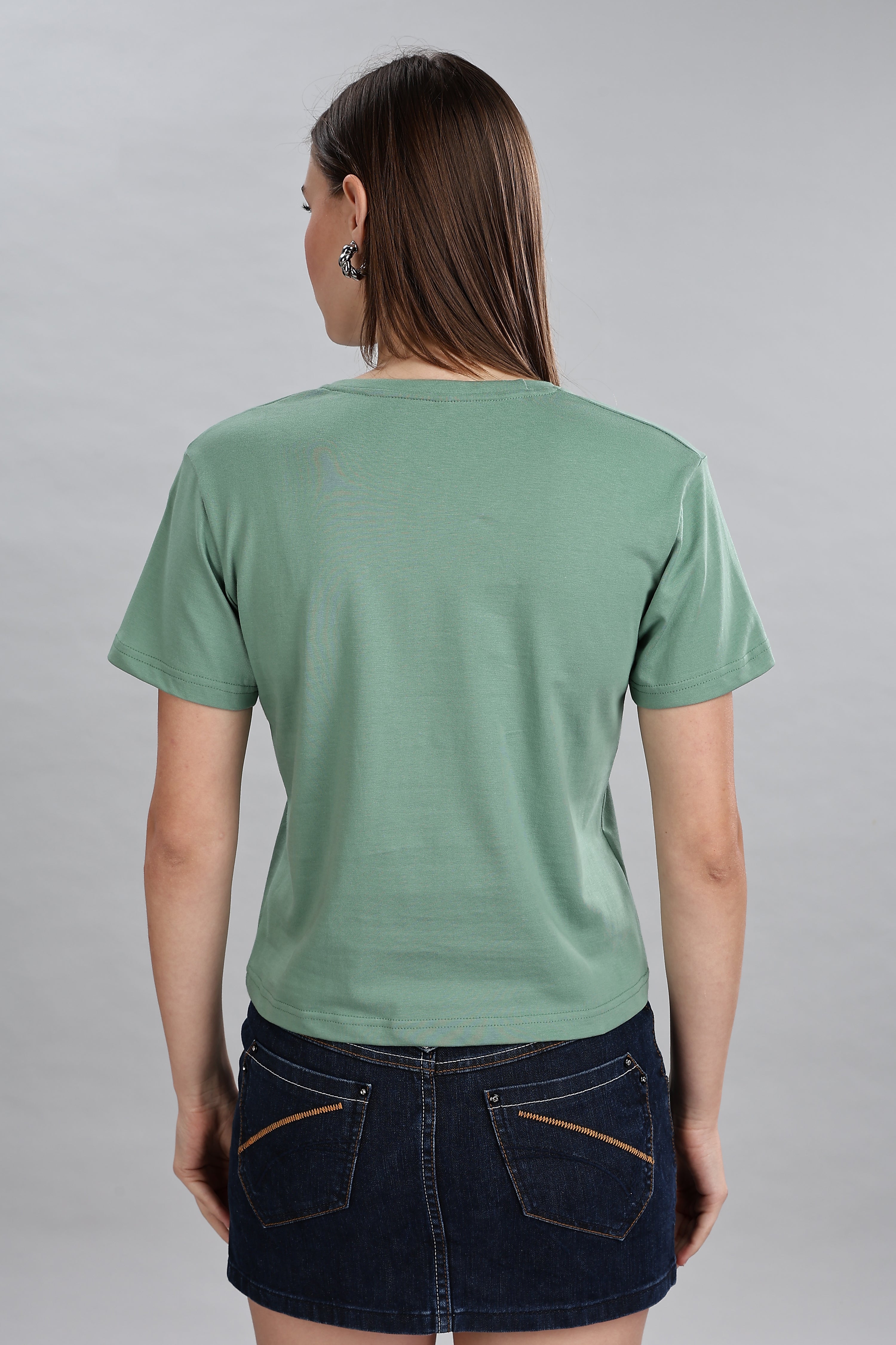 Pistachio Pure Cotton Crop Top