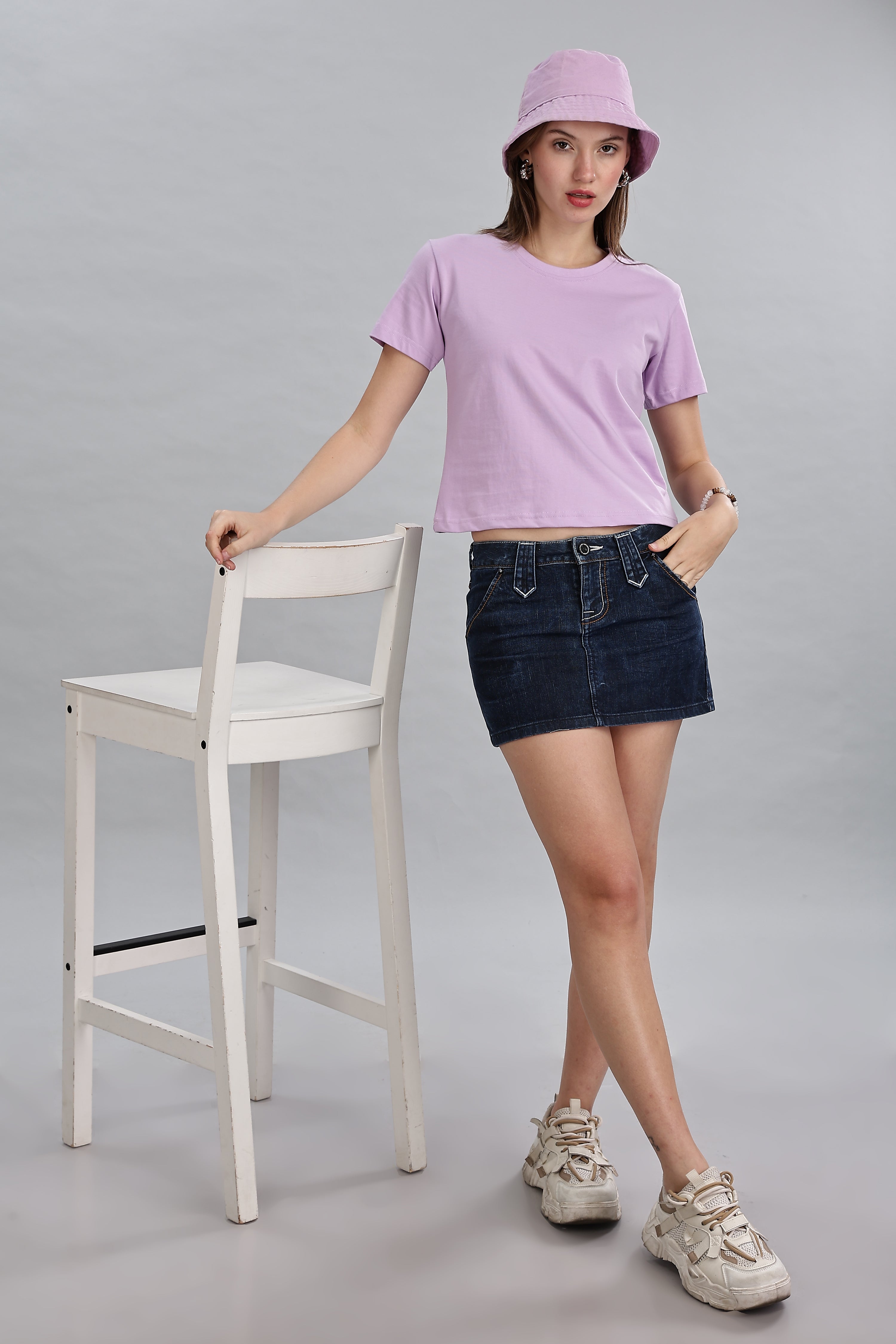 Thistle Purple Crop Top