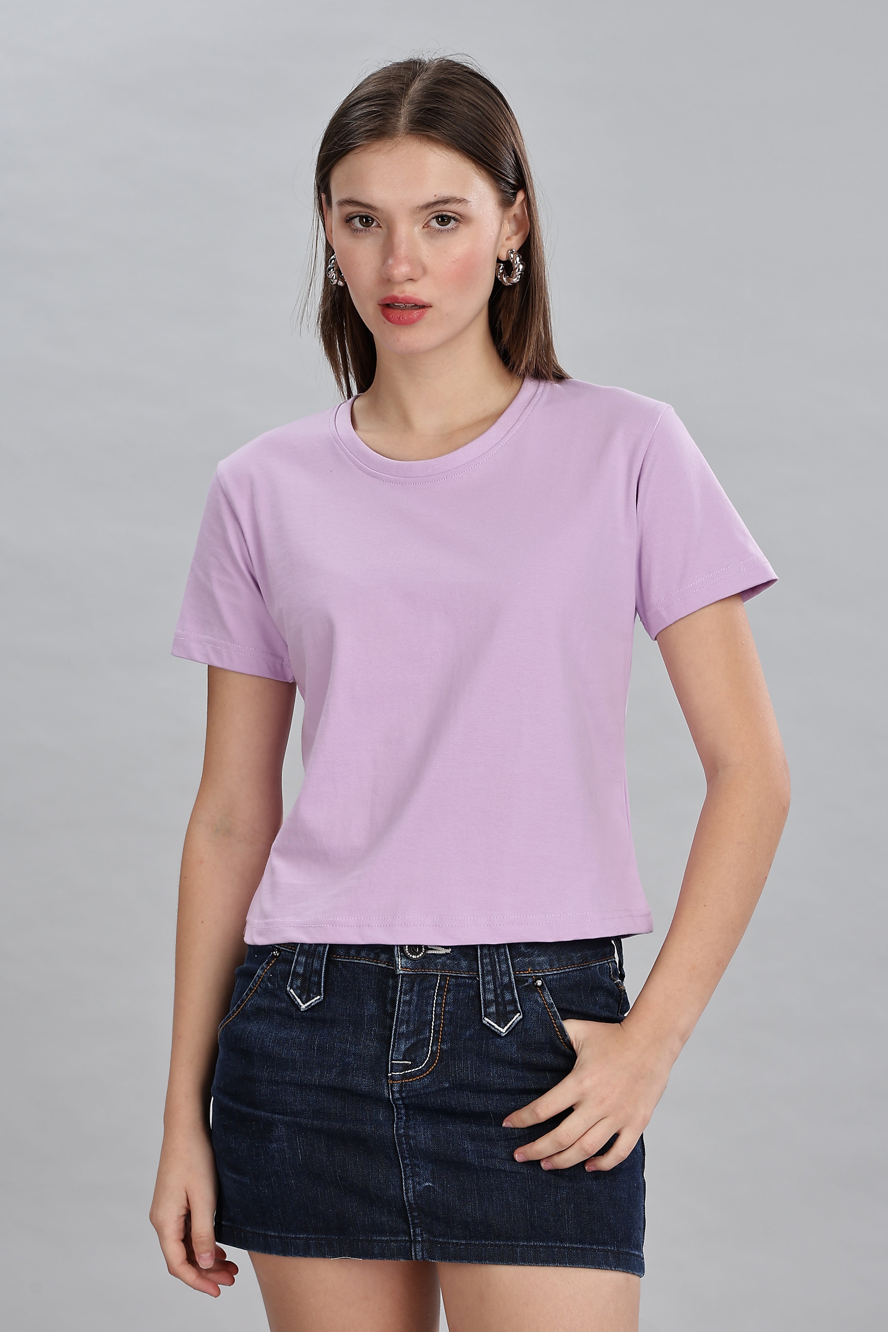 Thistle Purple Crop Top
