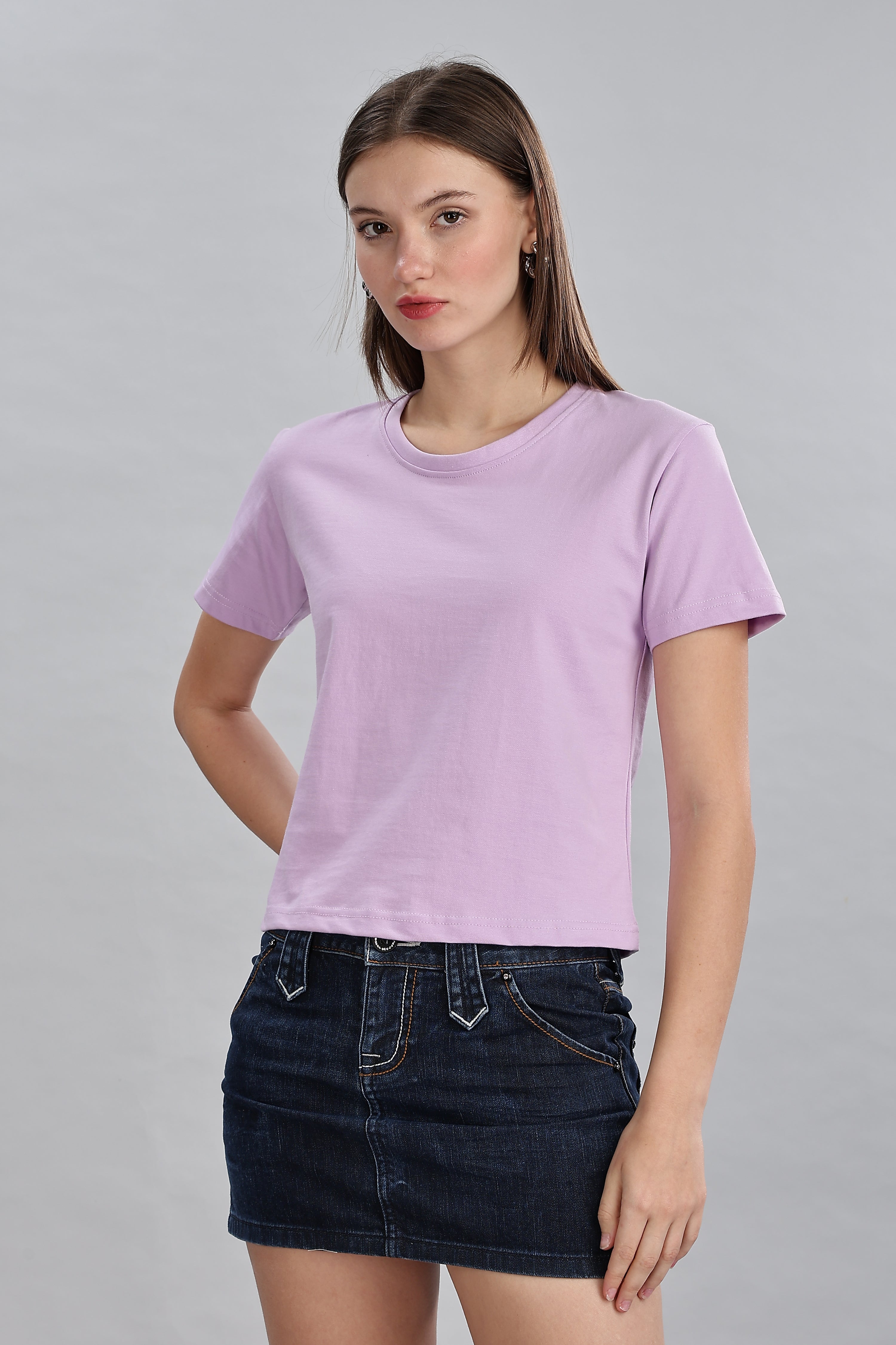 Thistle Purple Crop Top