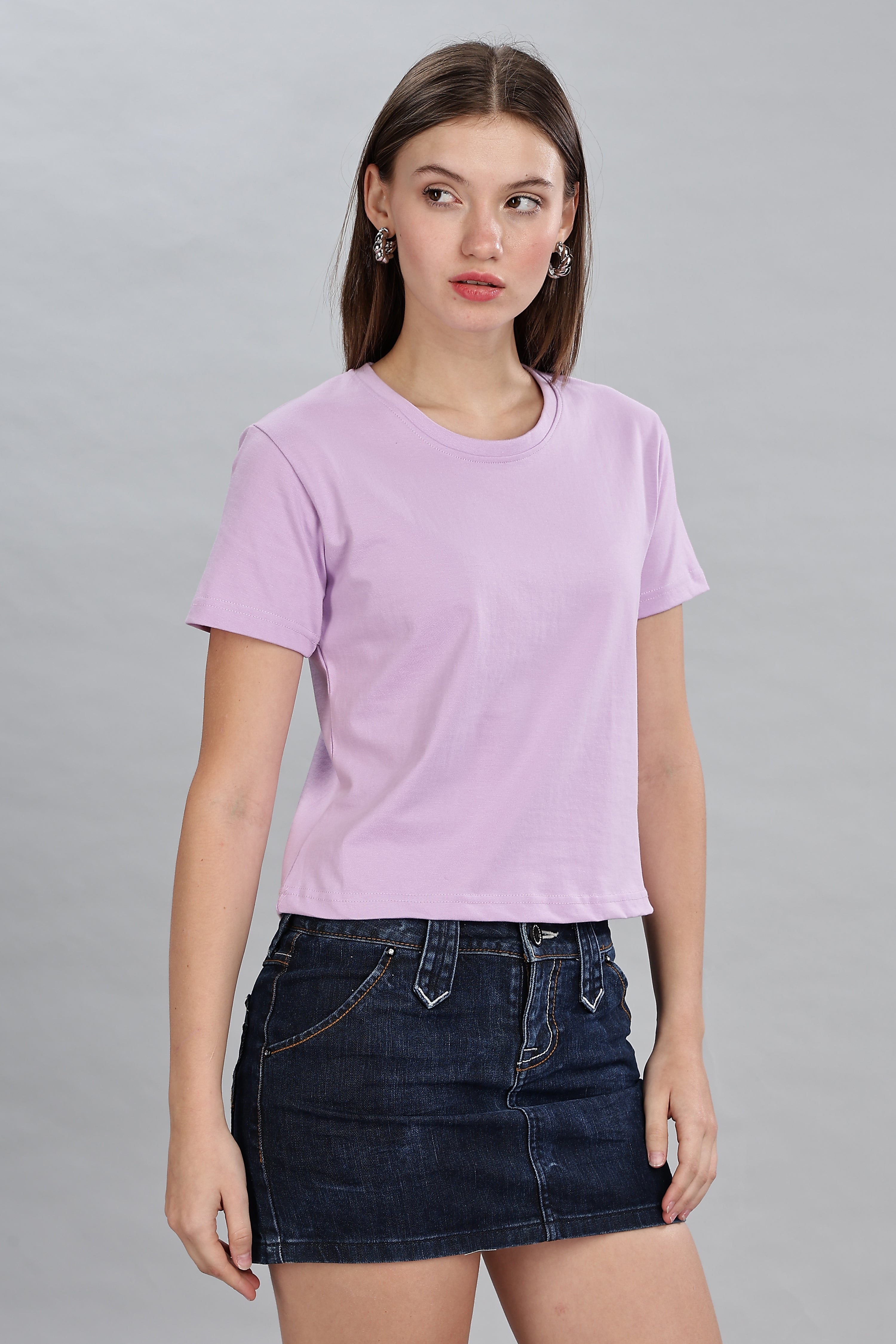 Thistle Purple Crop Top