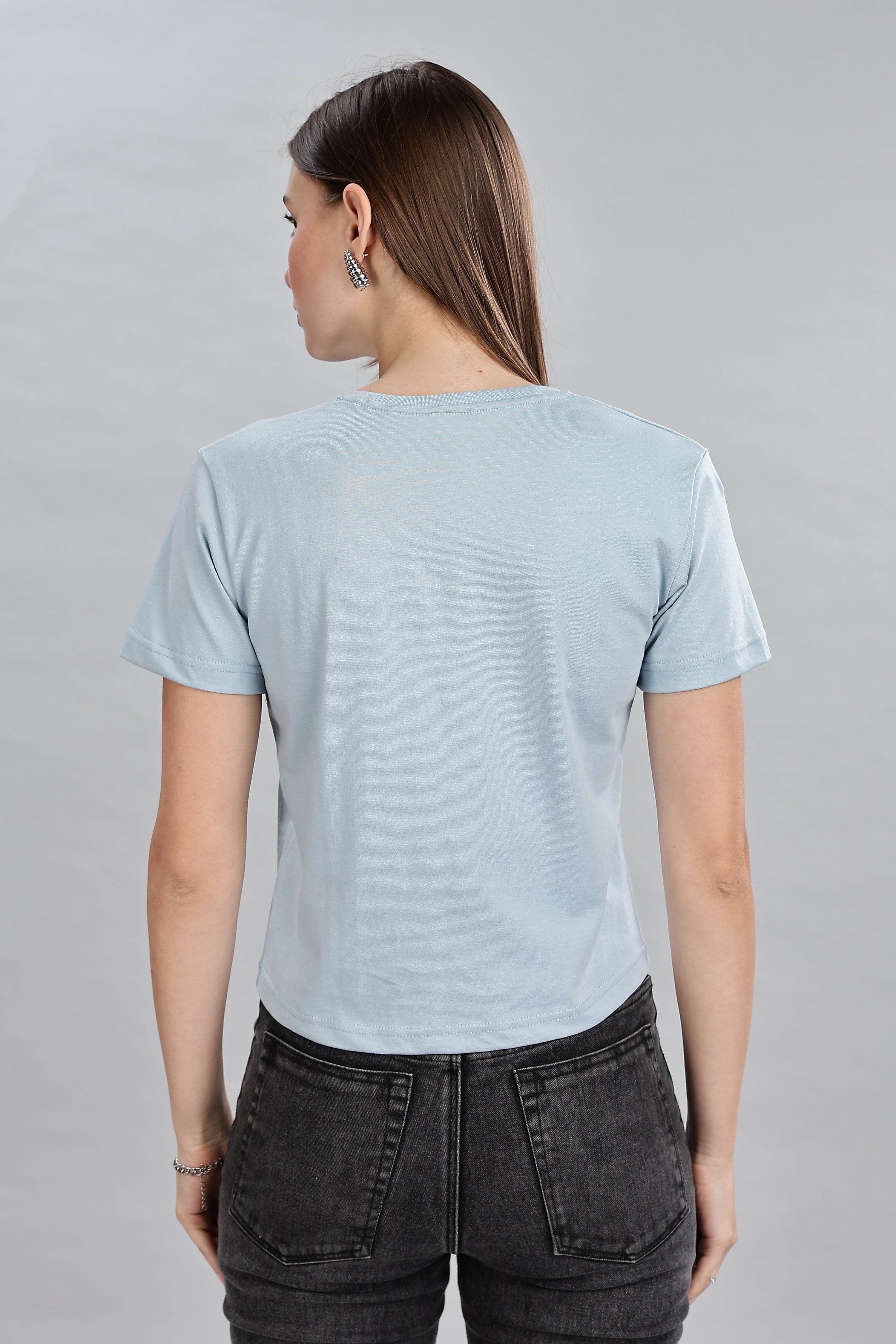 Pigeon Blue Crop Top