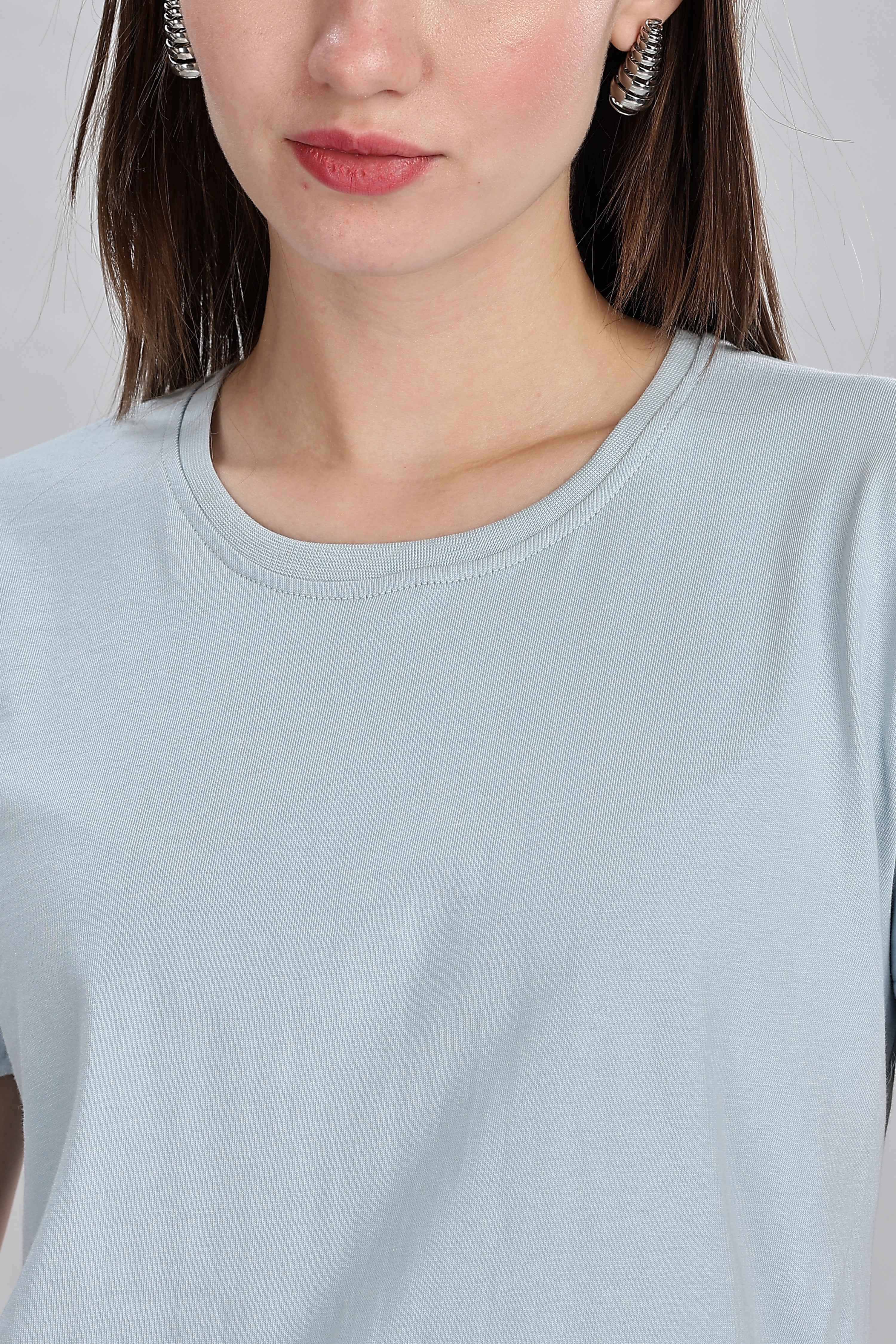 Pigeon Blue Crop Top