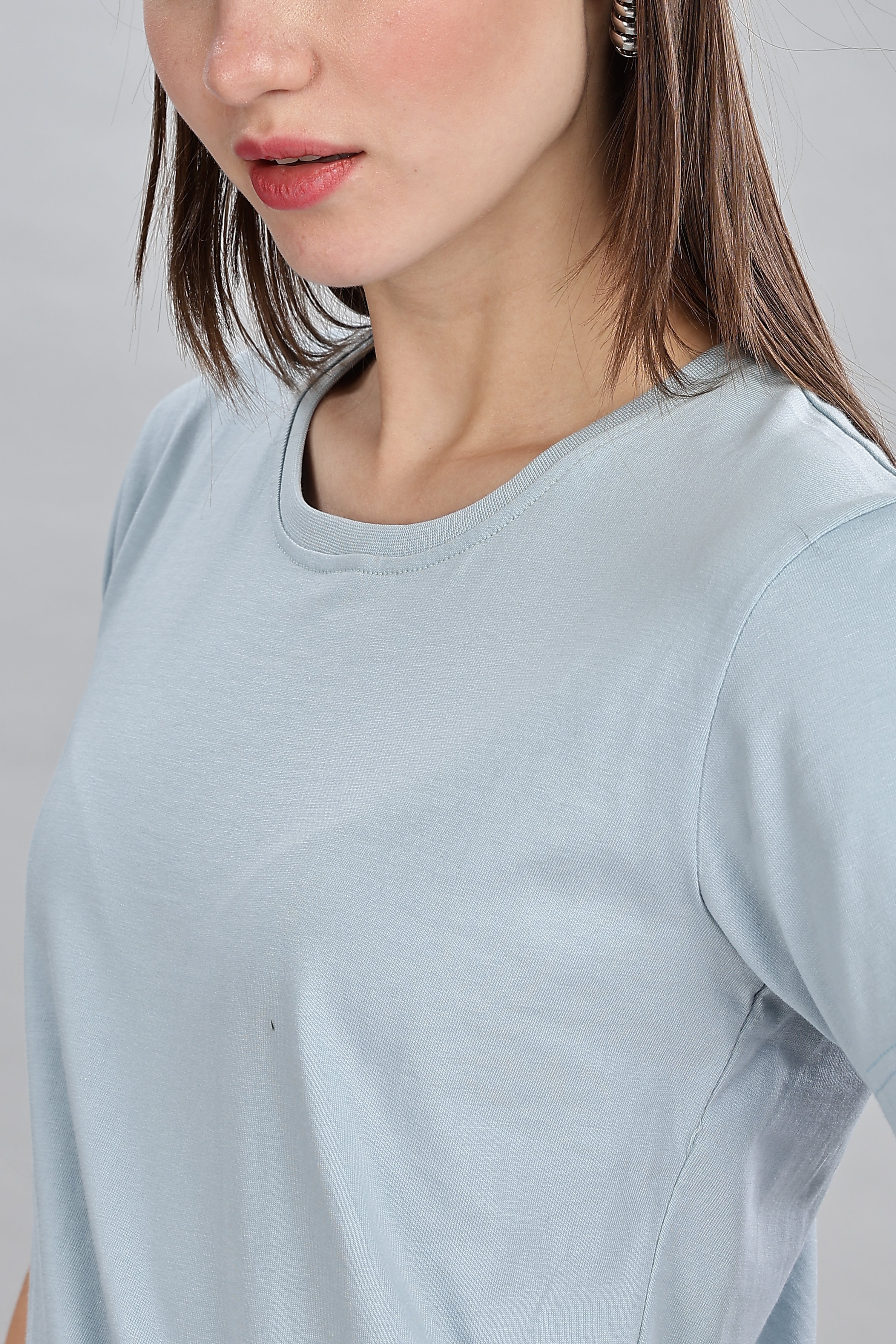 Pigeon Blue Crop Top