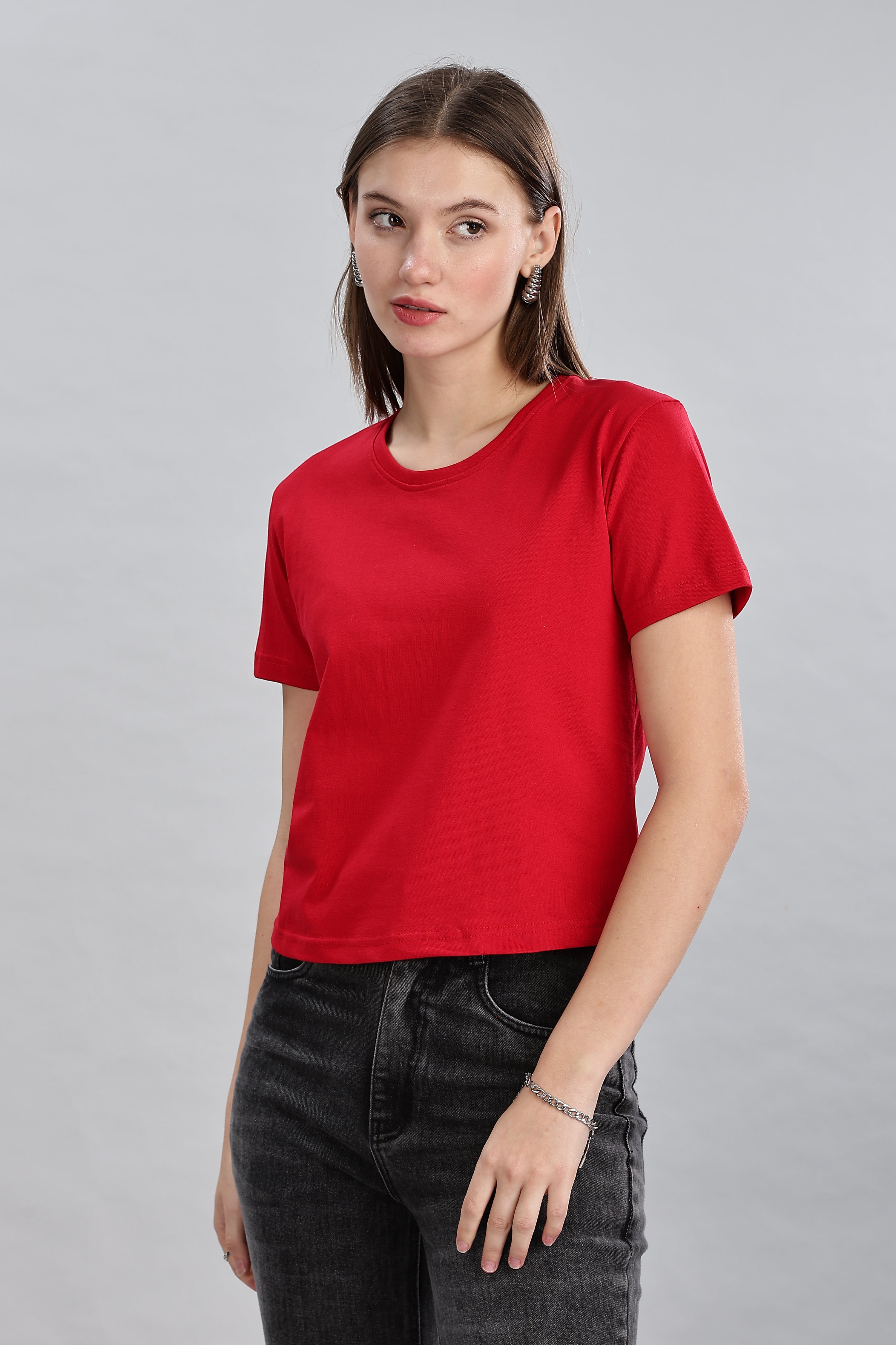 Classic Red Crop Top