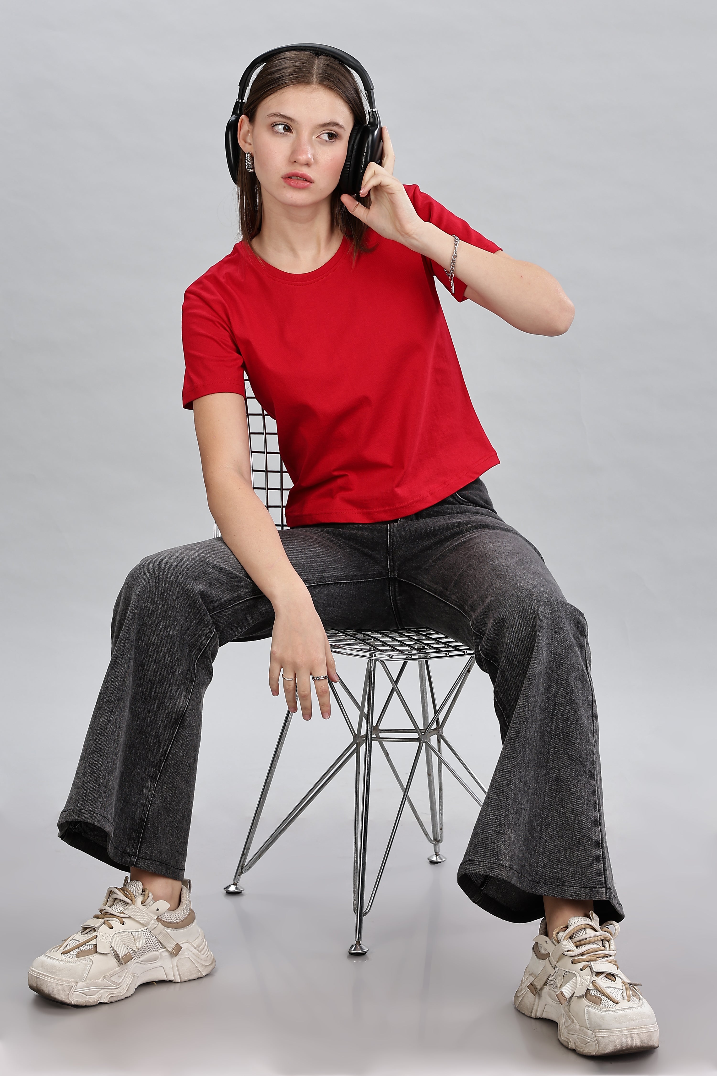 Classic Red Crop Top
