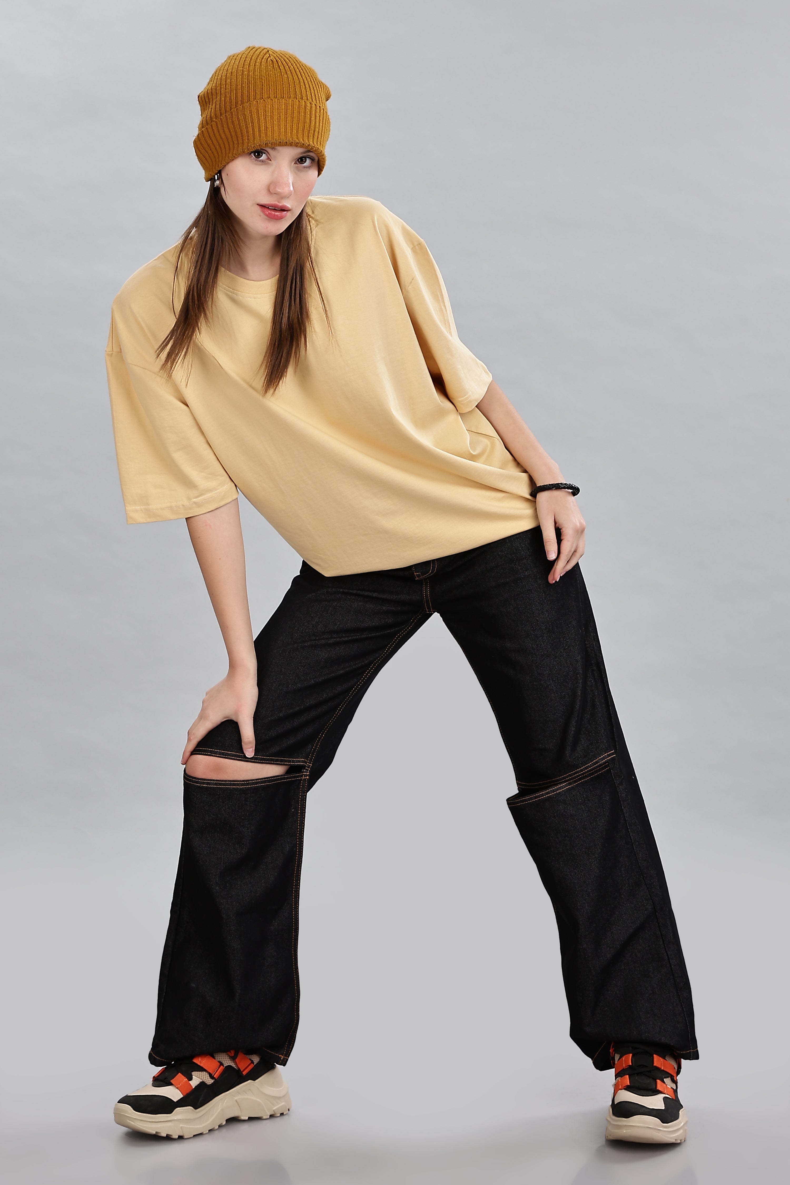 Cream Oversized T-Shirt