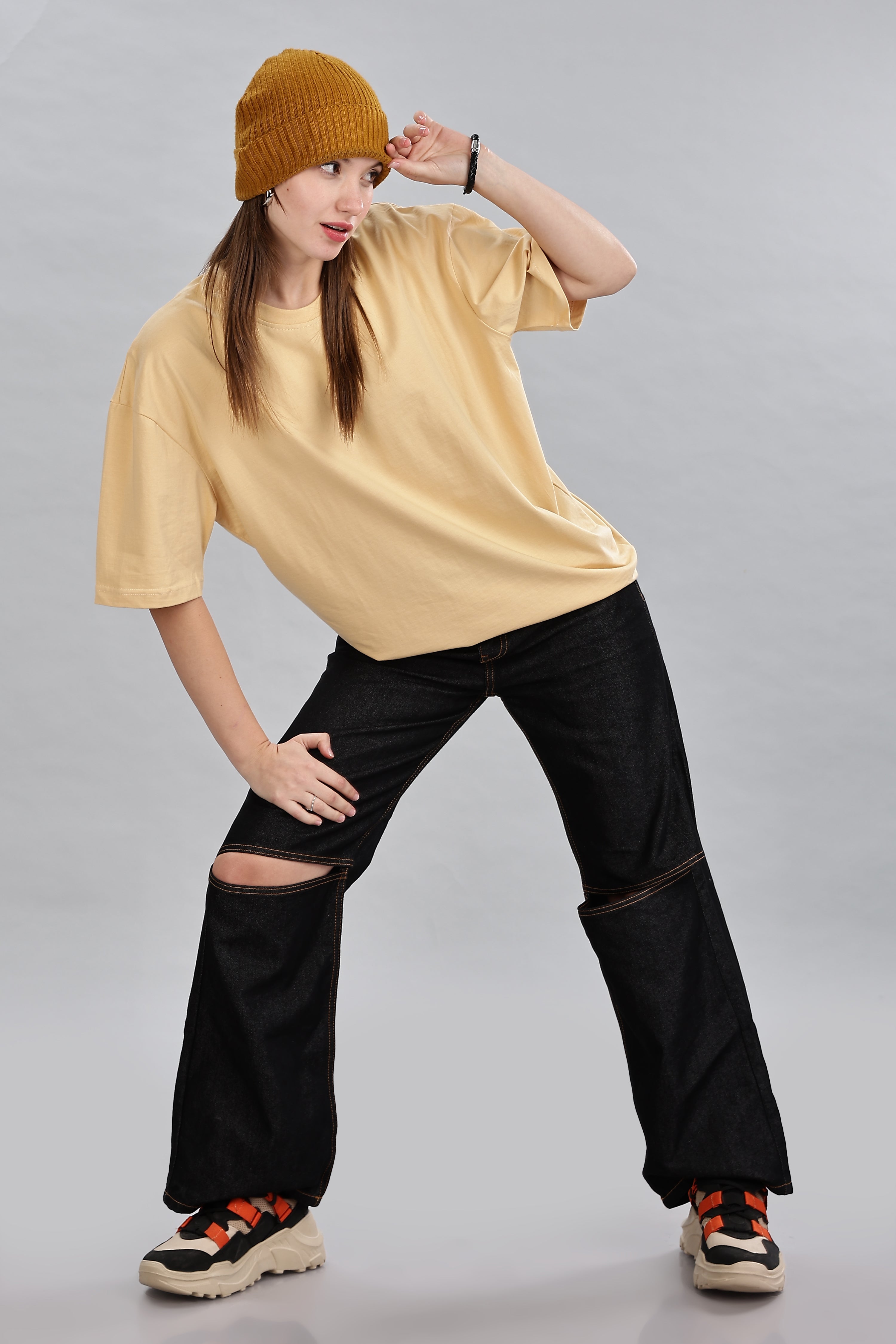 Cream Oversized T-Shirt