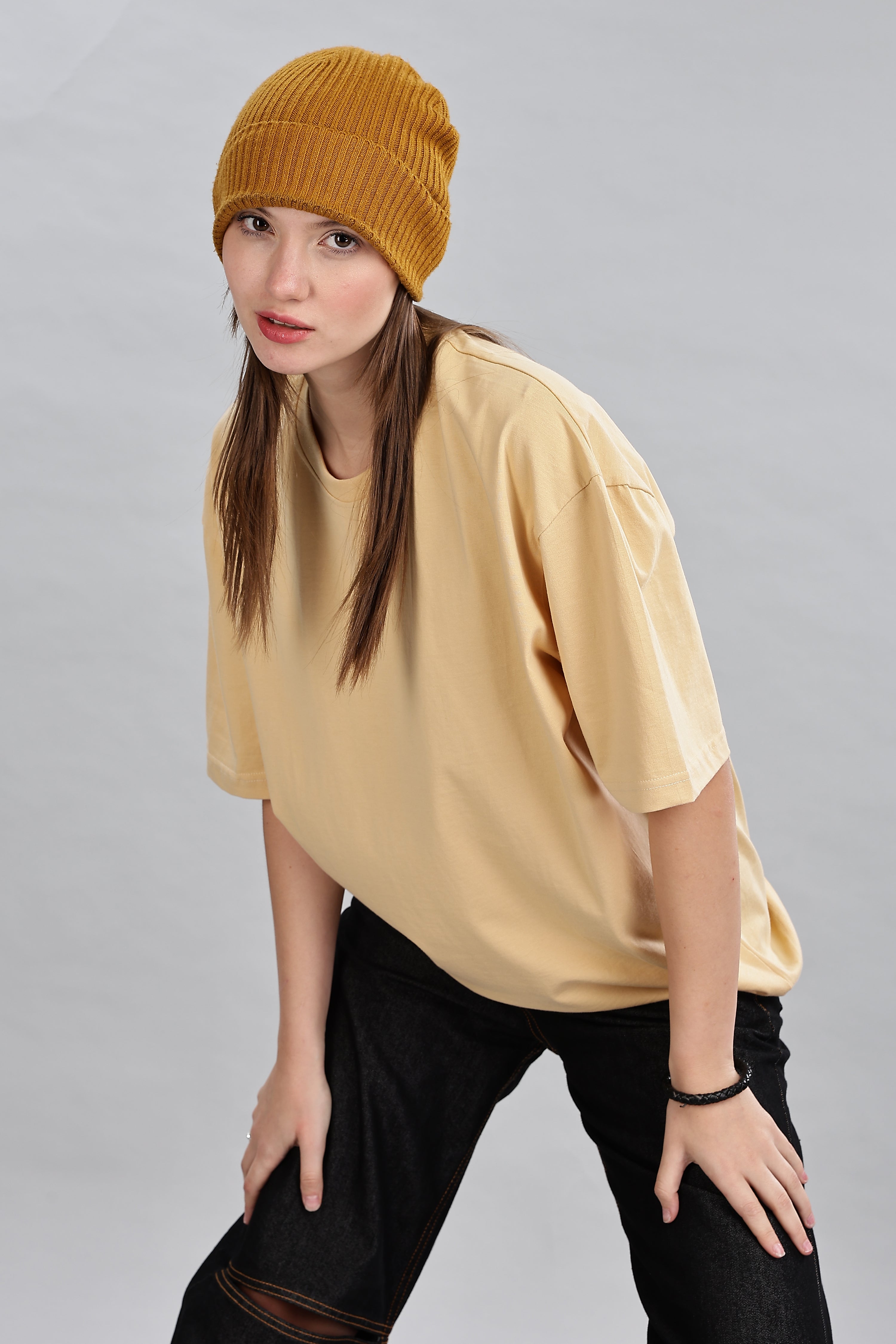 Cream Oversized T-Shirt