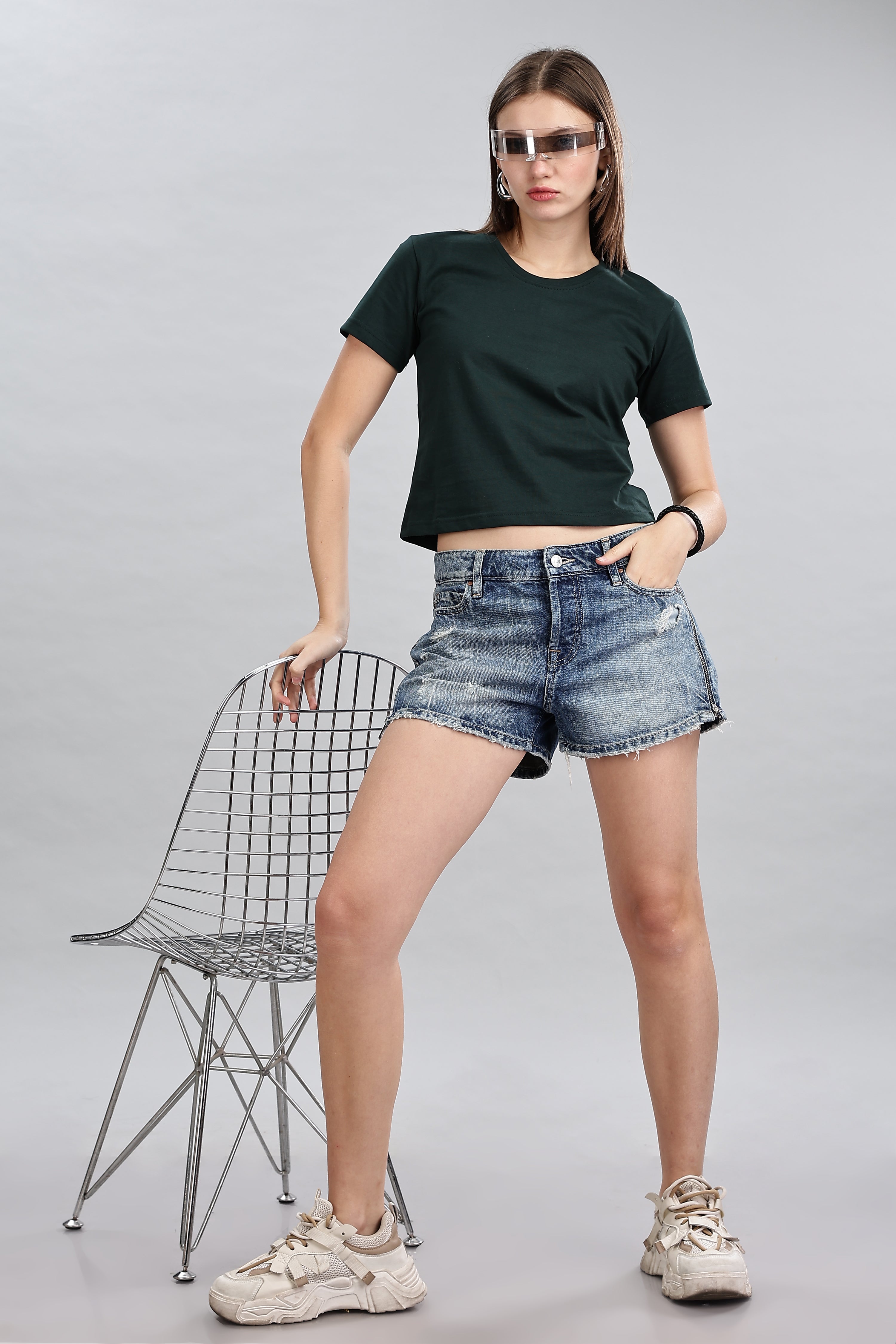Black Pure Cotton Crop Top