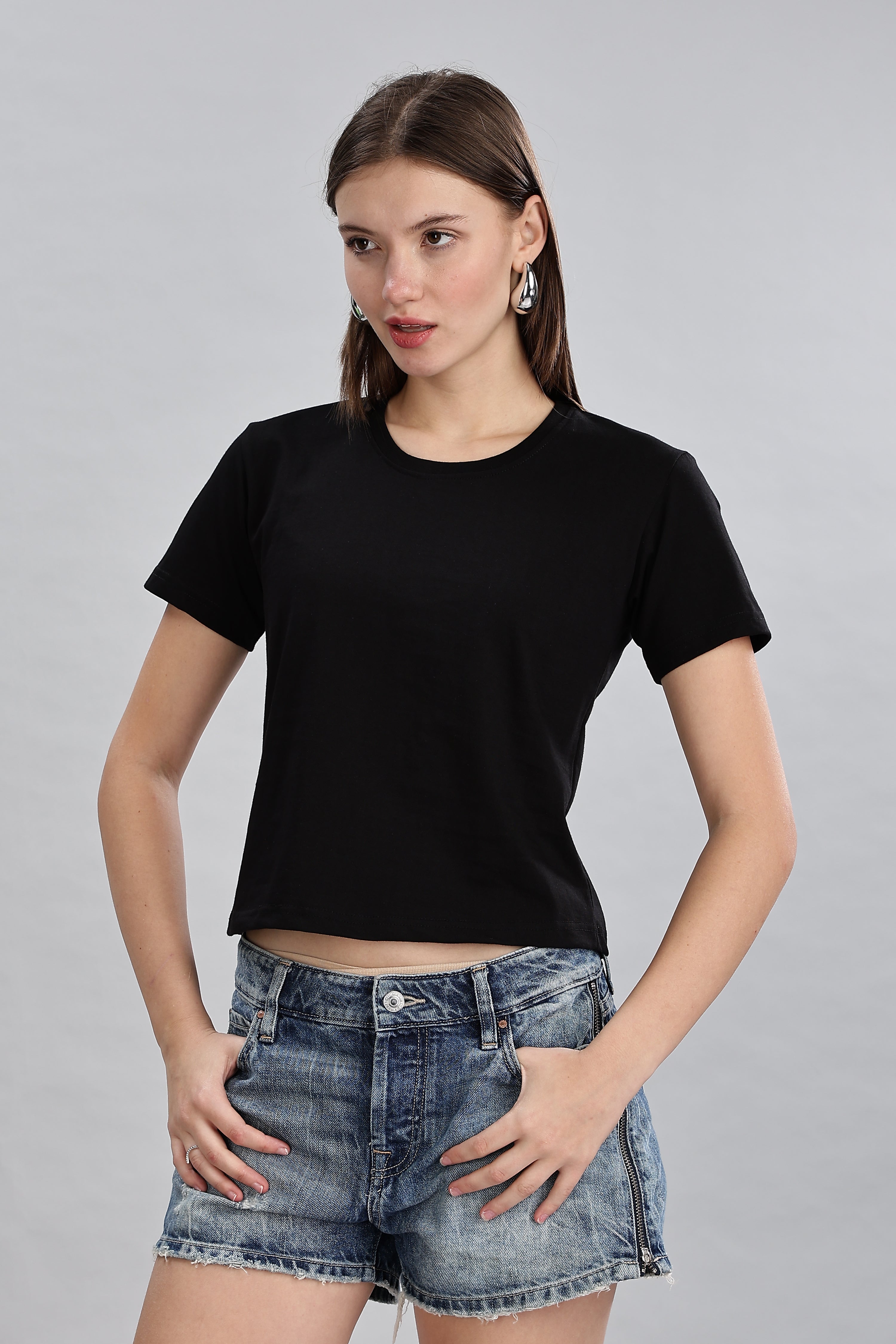 Black Crop Top