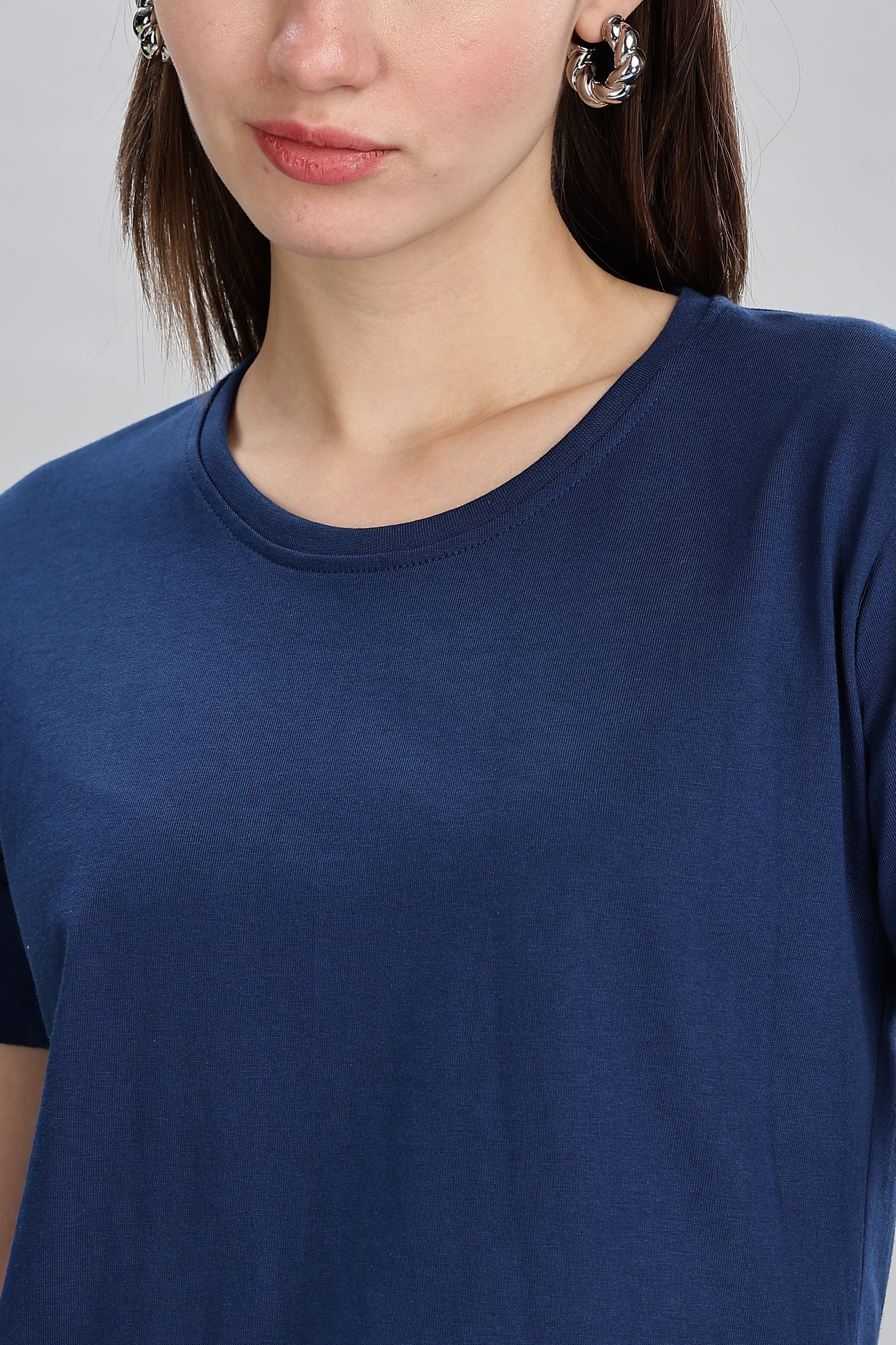 Teal Blue Crop Top