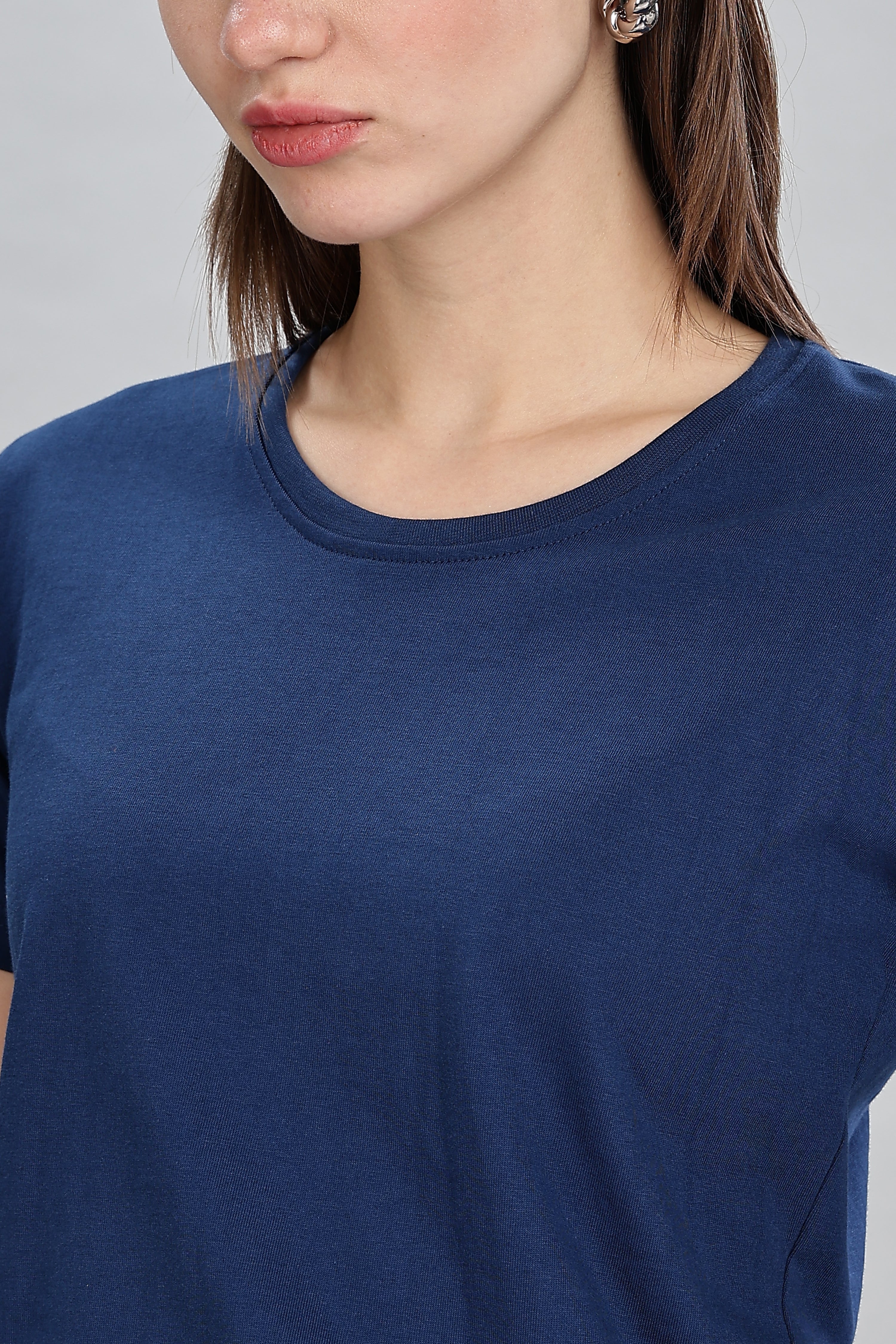 Teal Blue Crop Top