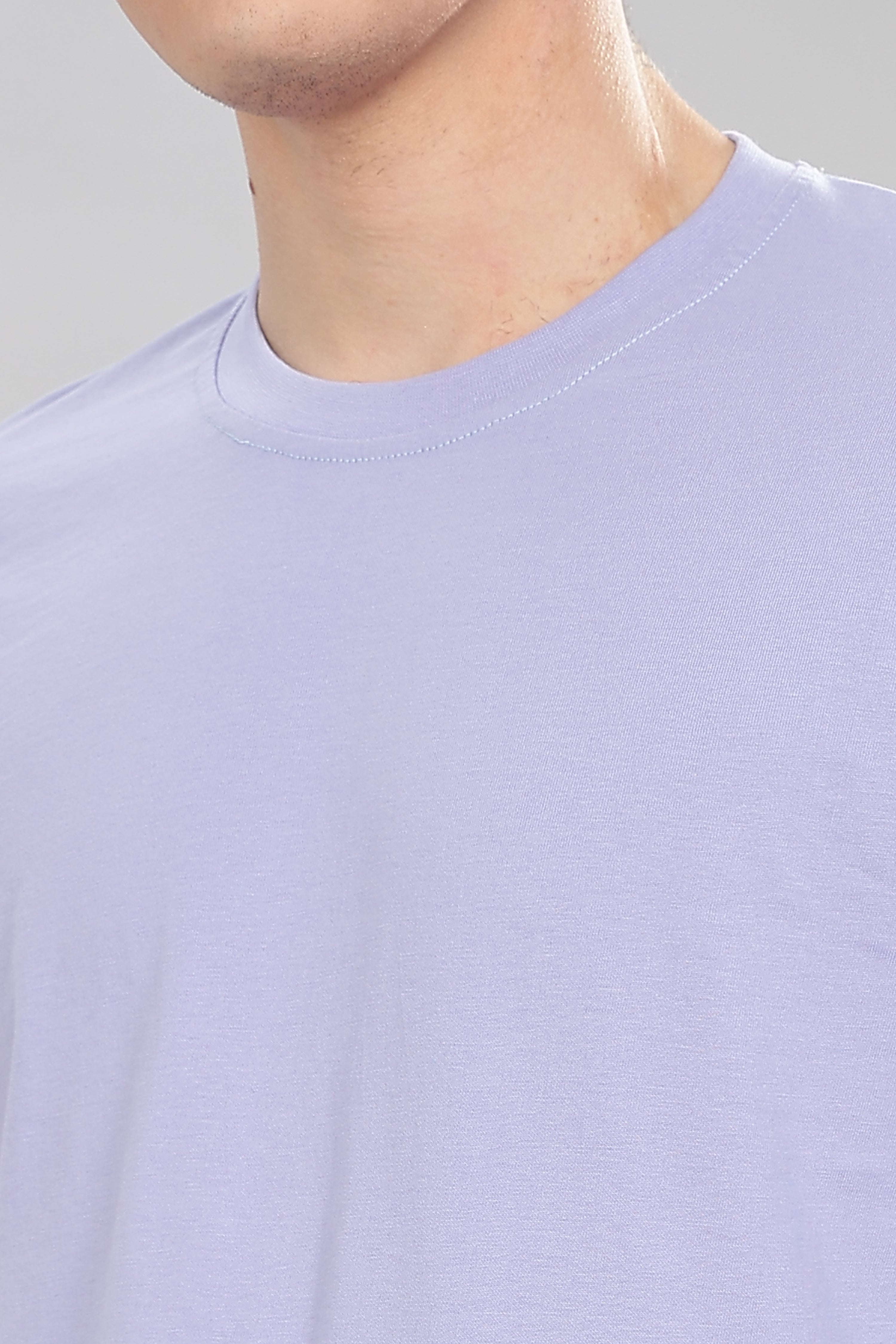 Sky Blue Long Sleeve Crew Neck T-Shirt