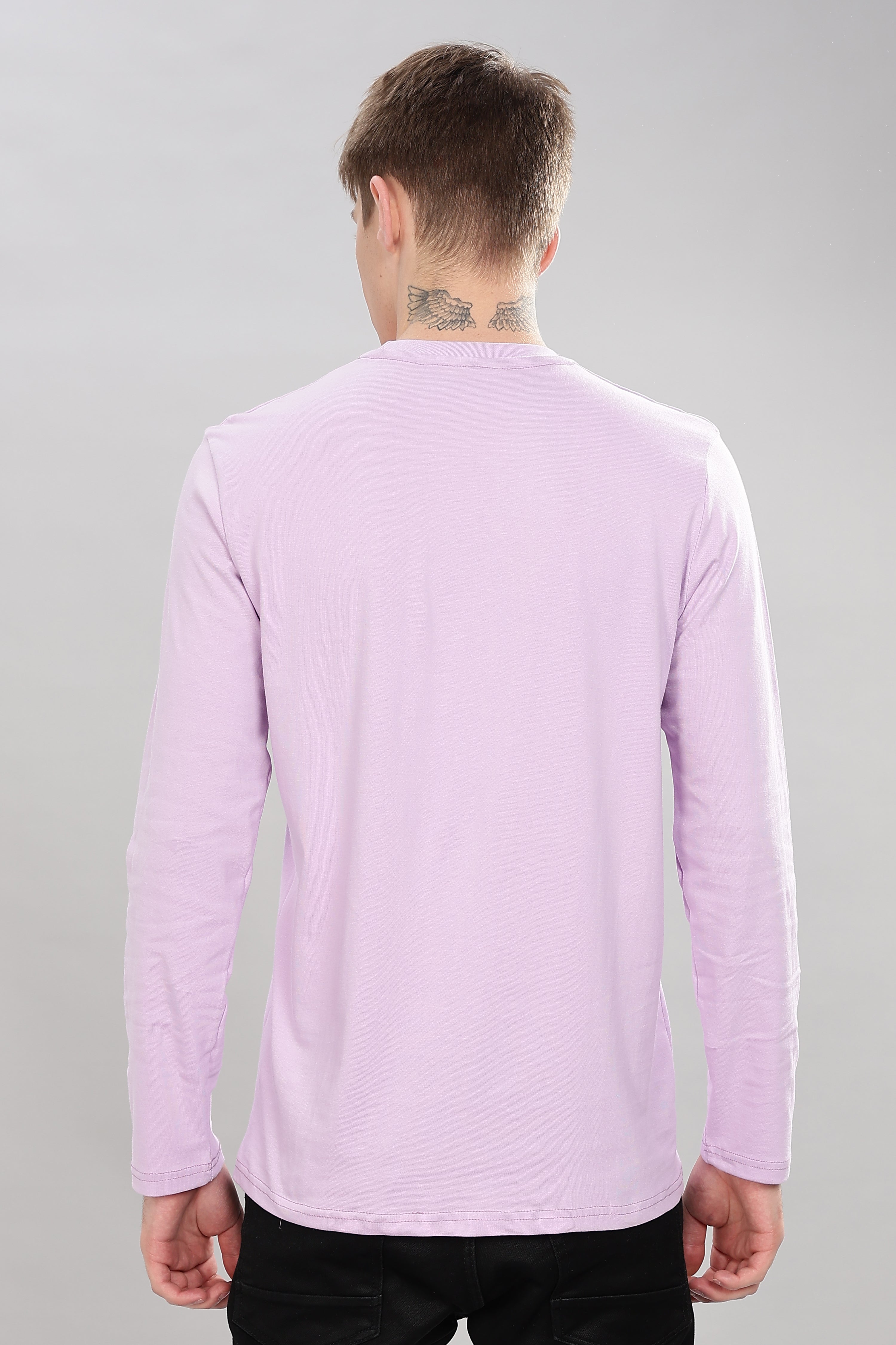 Thistle Purple Long Sleeve Crew Neck T-Shirt