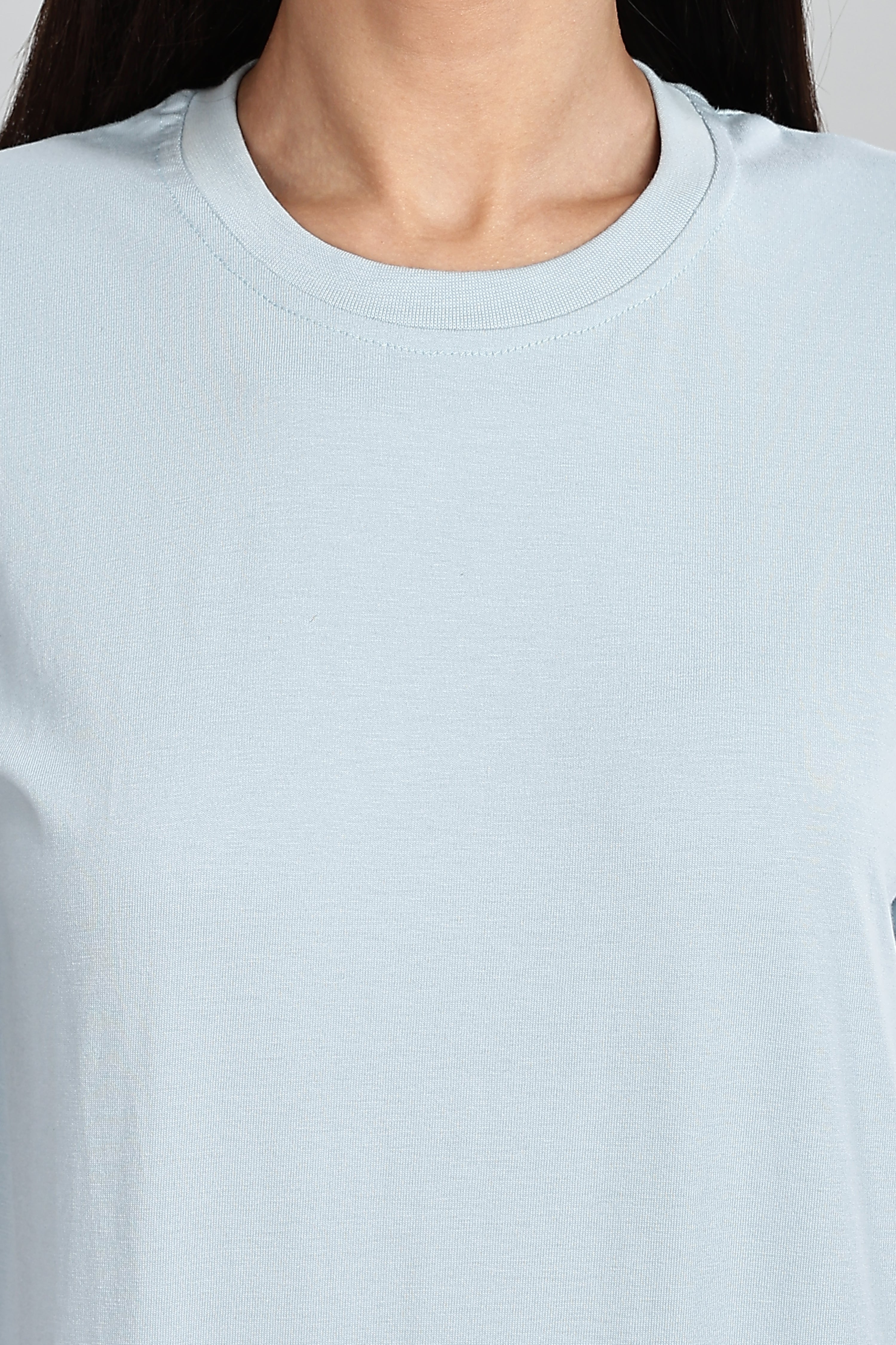 Pigeon Blue Full Sleeve Rounded Neck