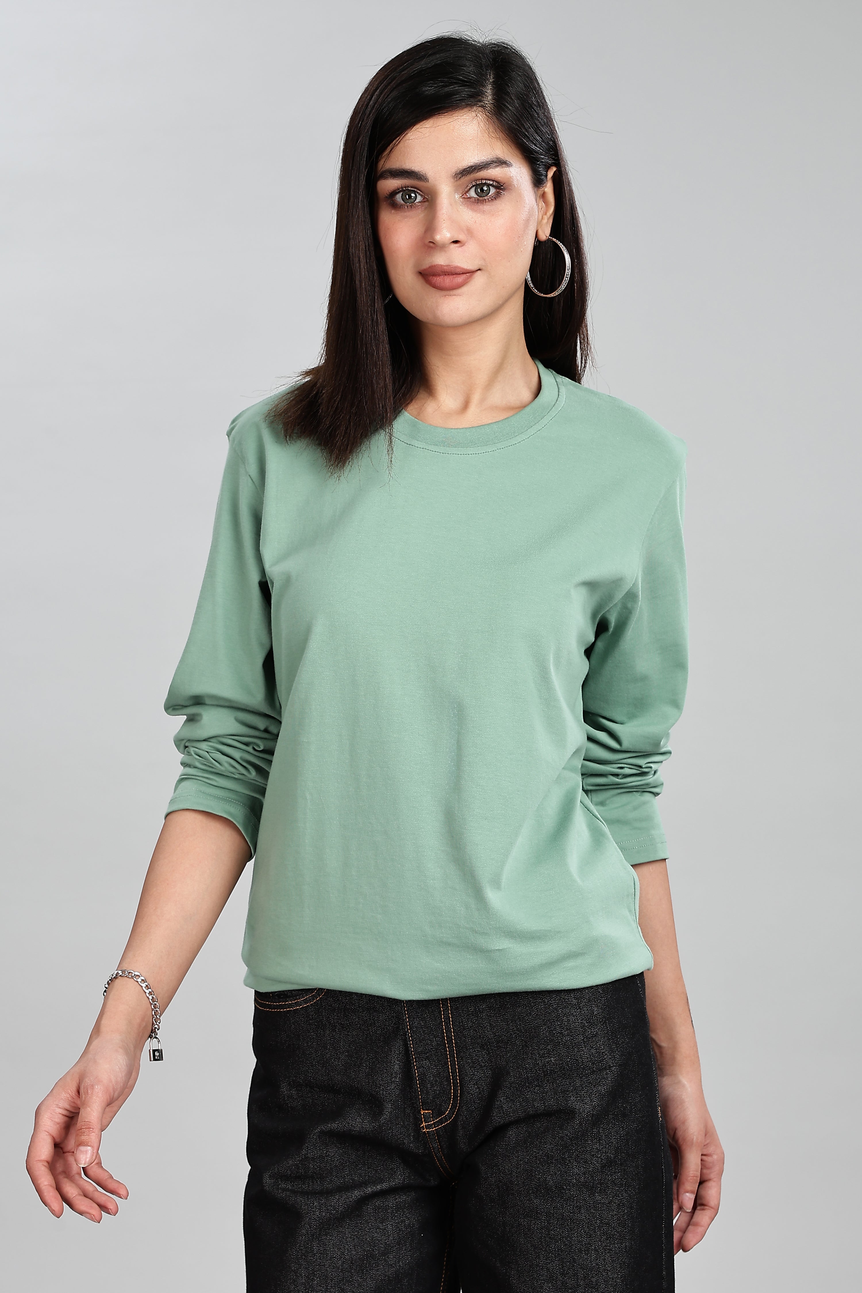 Pistachio Long Sleeve Crew Neck T-Shirt