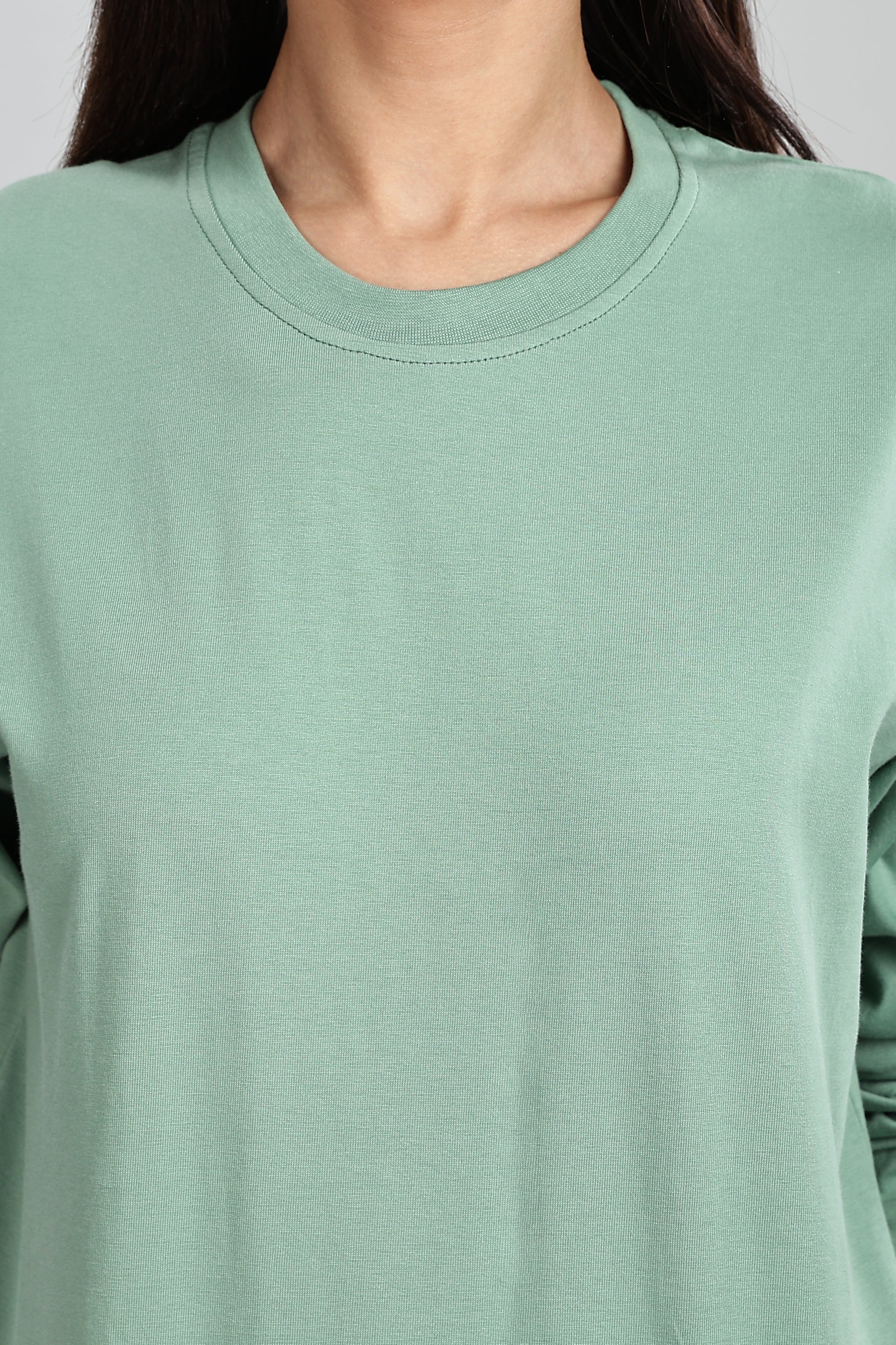 Pistachio Long Sleeve Crew Neck T-Shirt