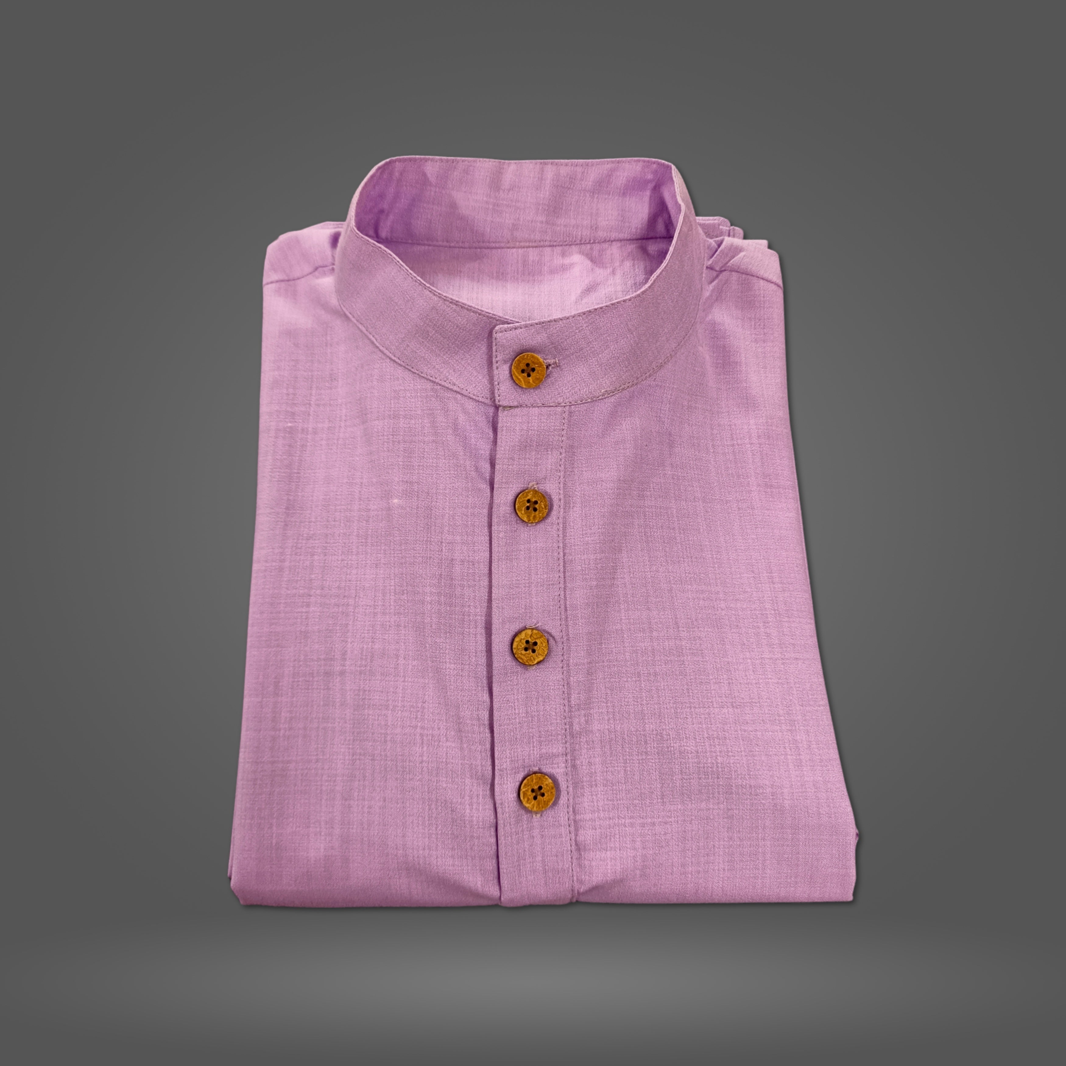 Lilac Premium Cotton Kurta Pajama