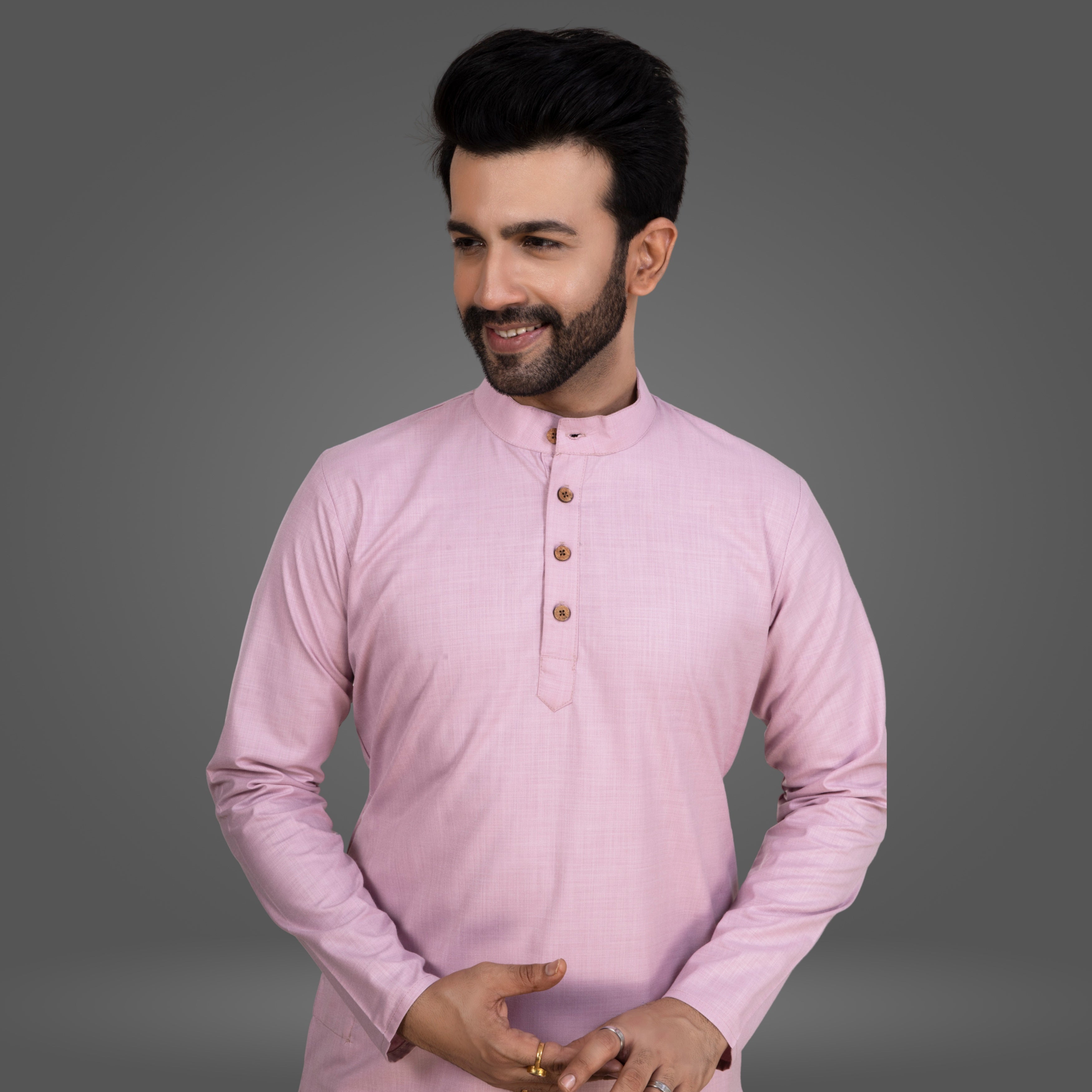 Onion pink Premium Cotton Kurta Pajama