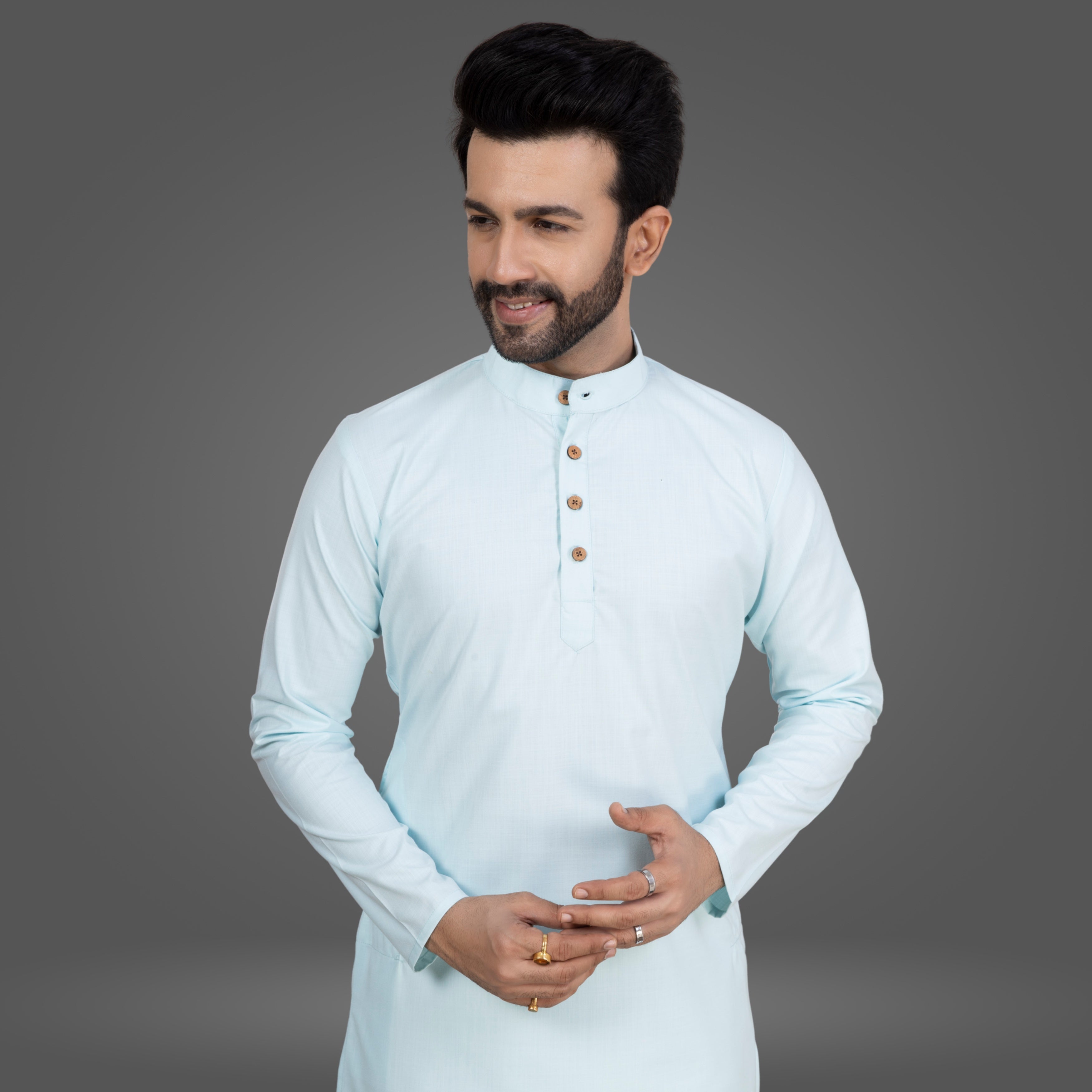 Frosted Mint Premium Cotton Kurta Pajama