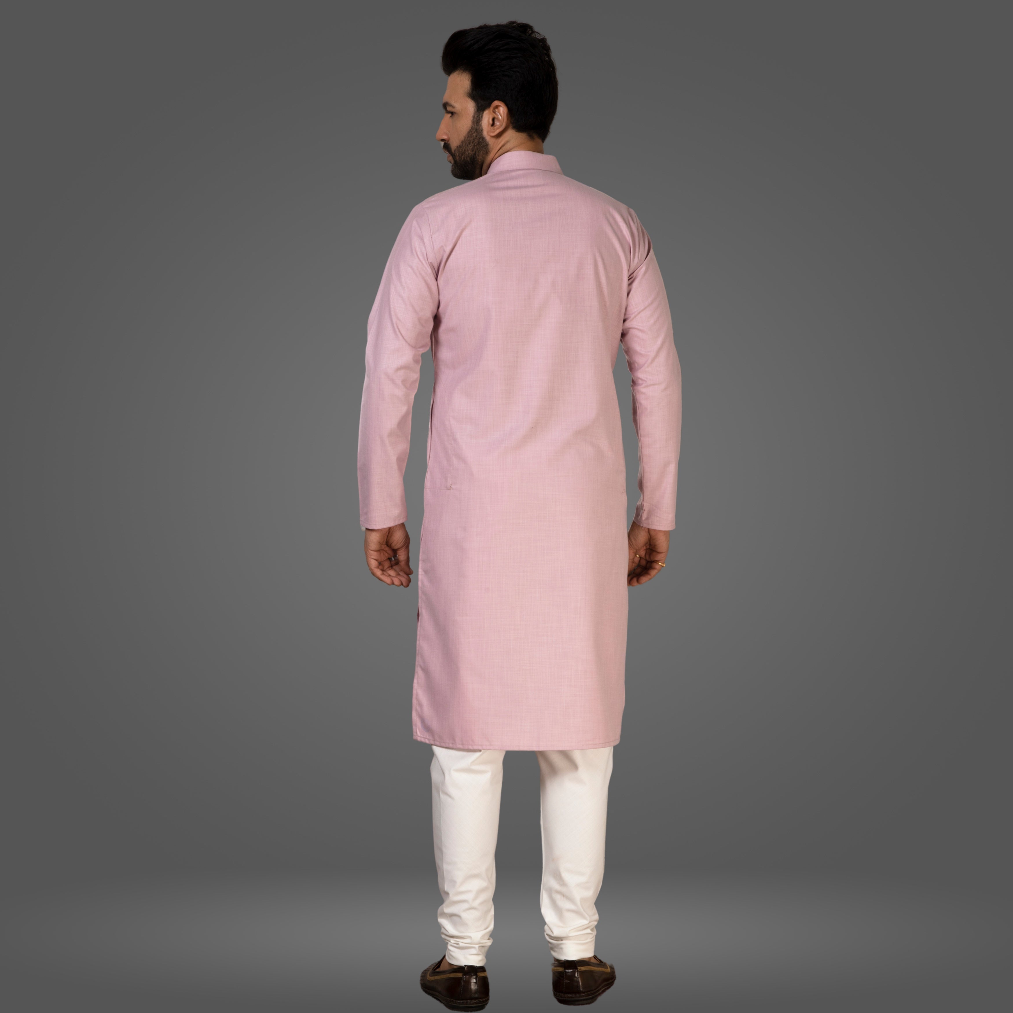 Onion pink Premium Cotton Kurta Pajama