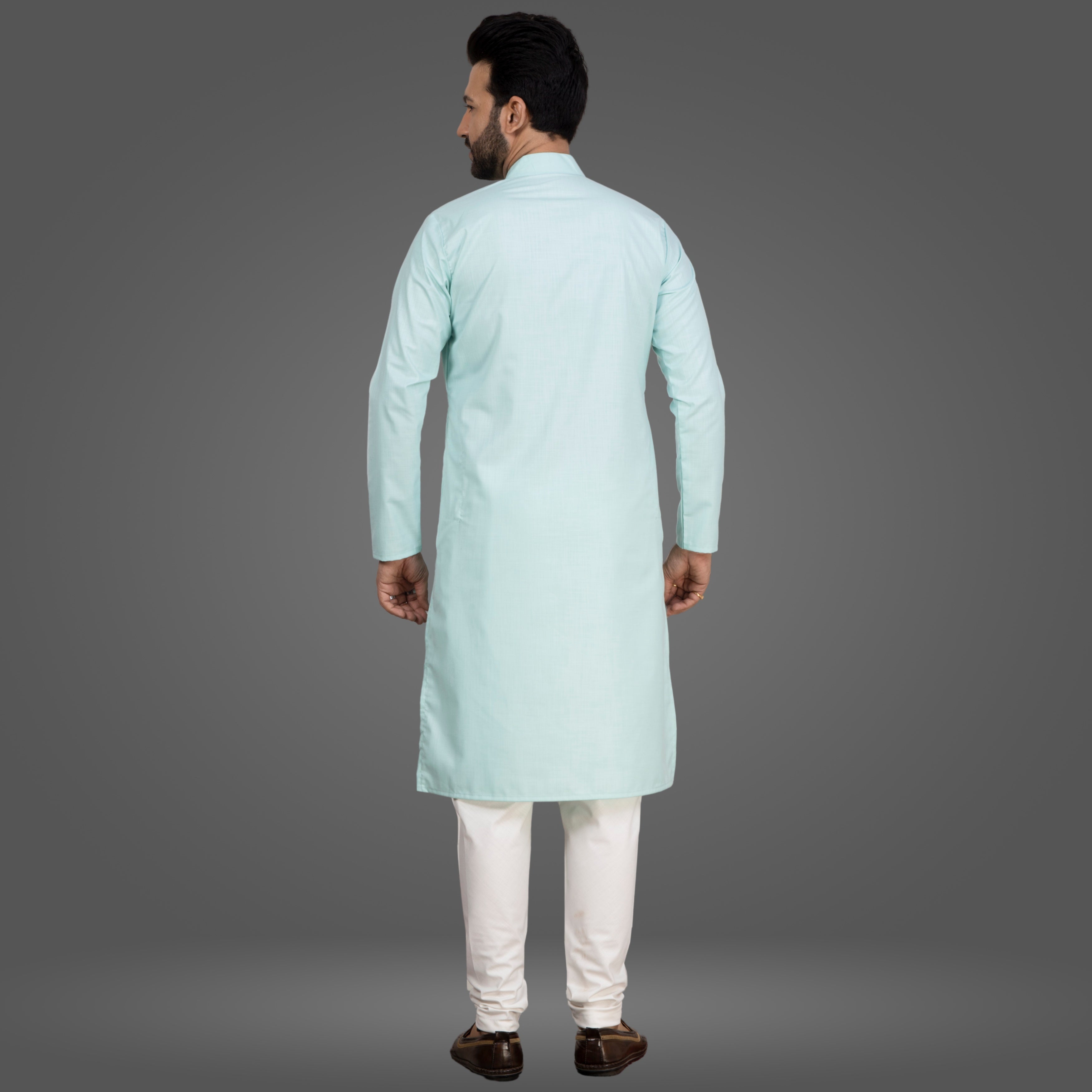 Mint green Premium Cotton Kurta Pajama