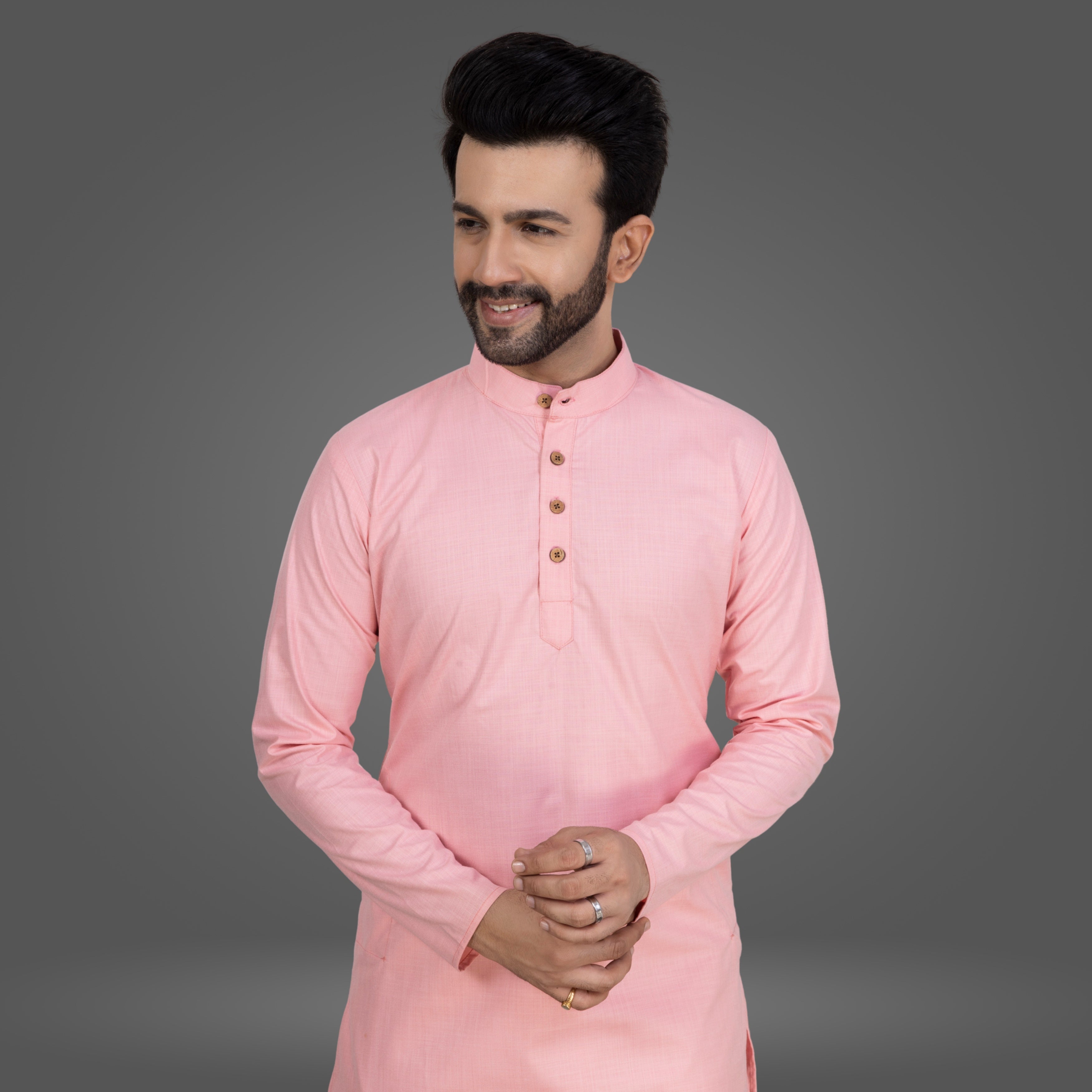 Bubblegum Pink Premium Cotton Kurta Pajama