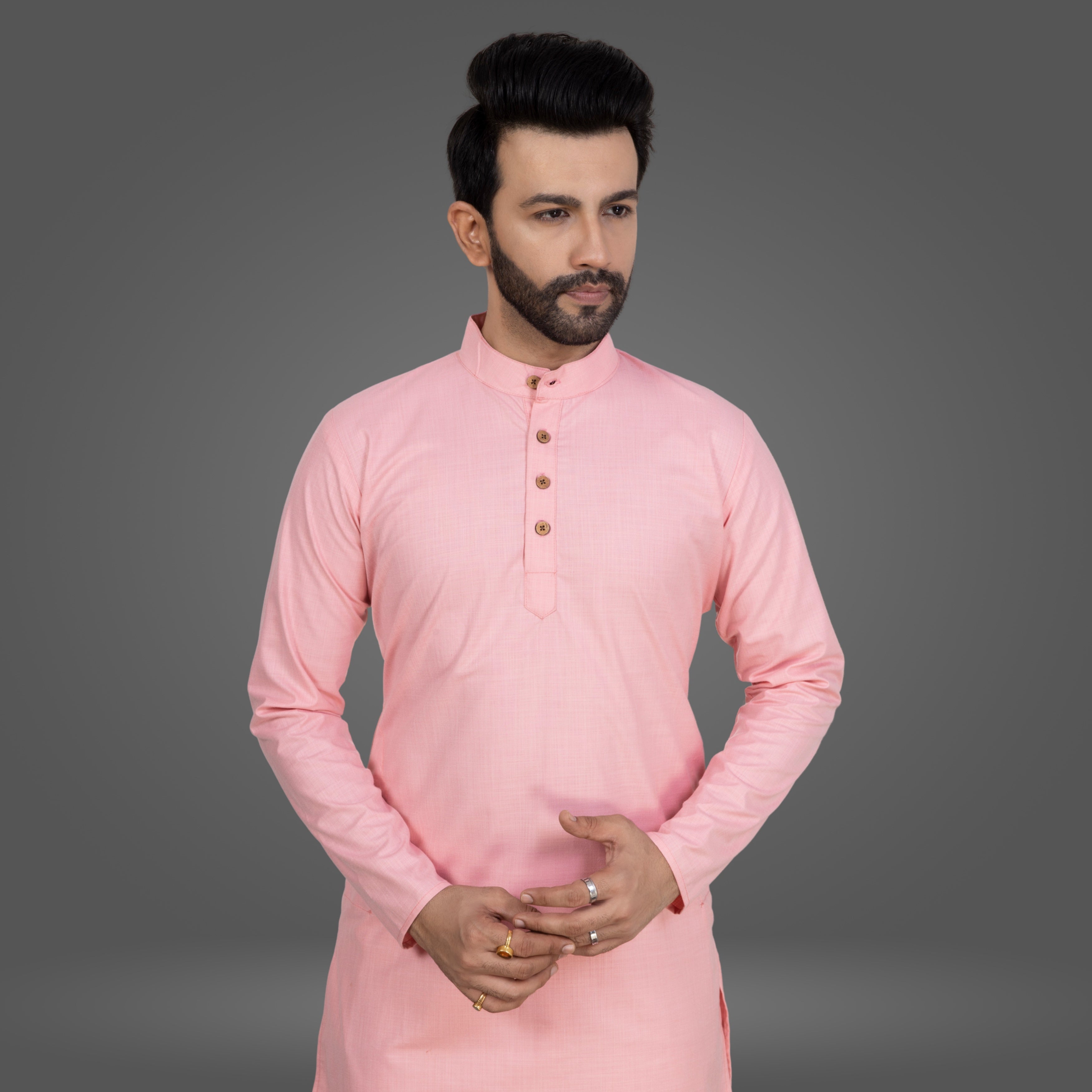 Bubblegum Pink Premium Cotton Kurta Pajama